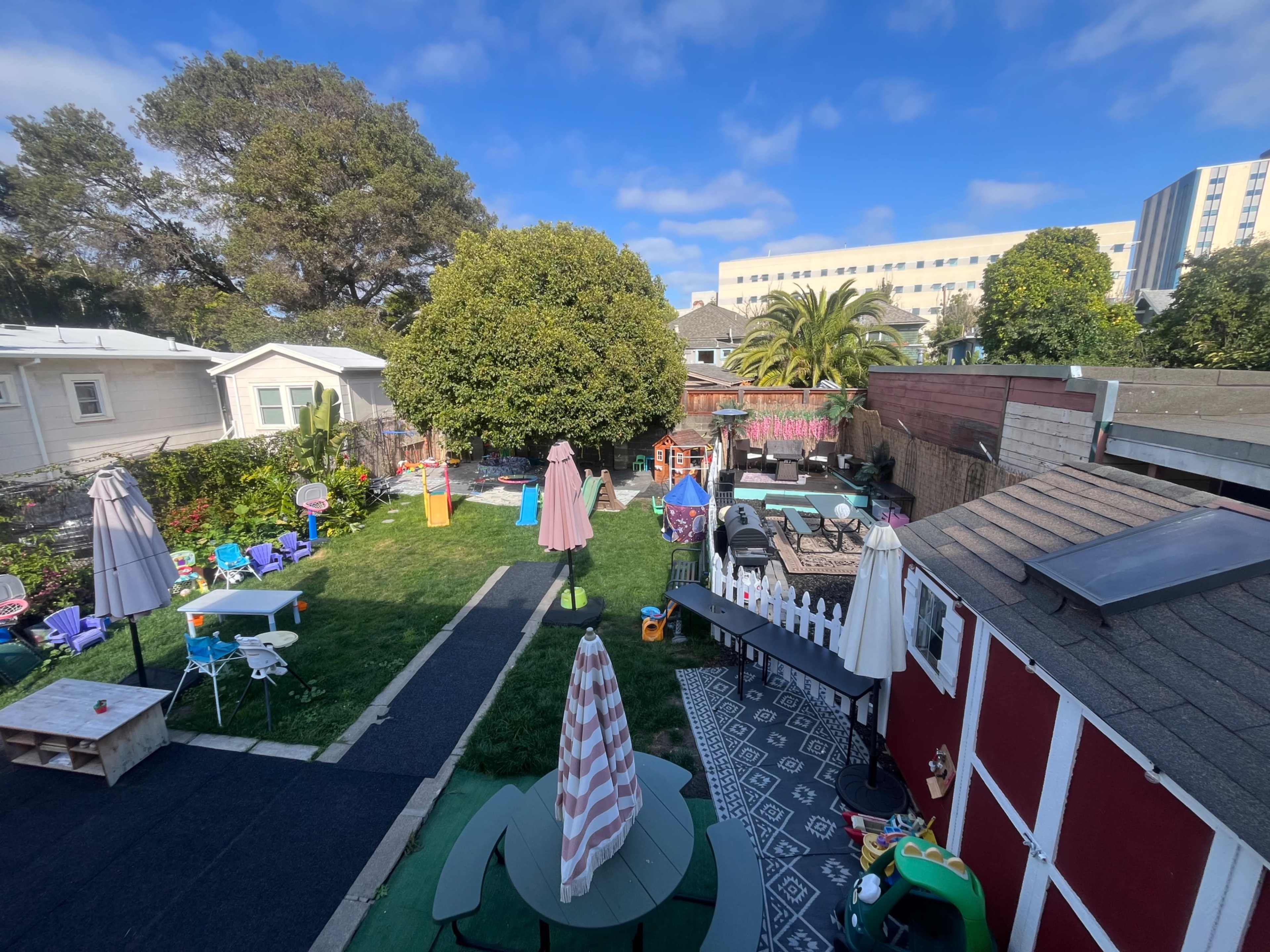 Spacious BOHO kid friendly Piedmont backyard Image in Mosswood, Oakland, CA