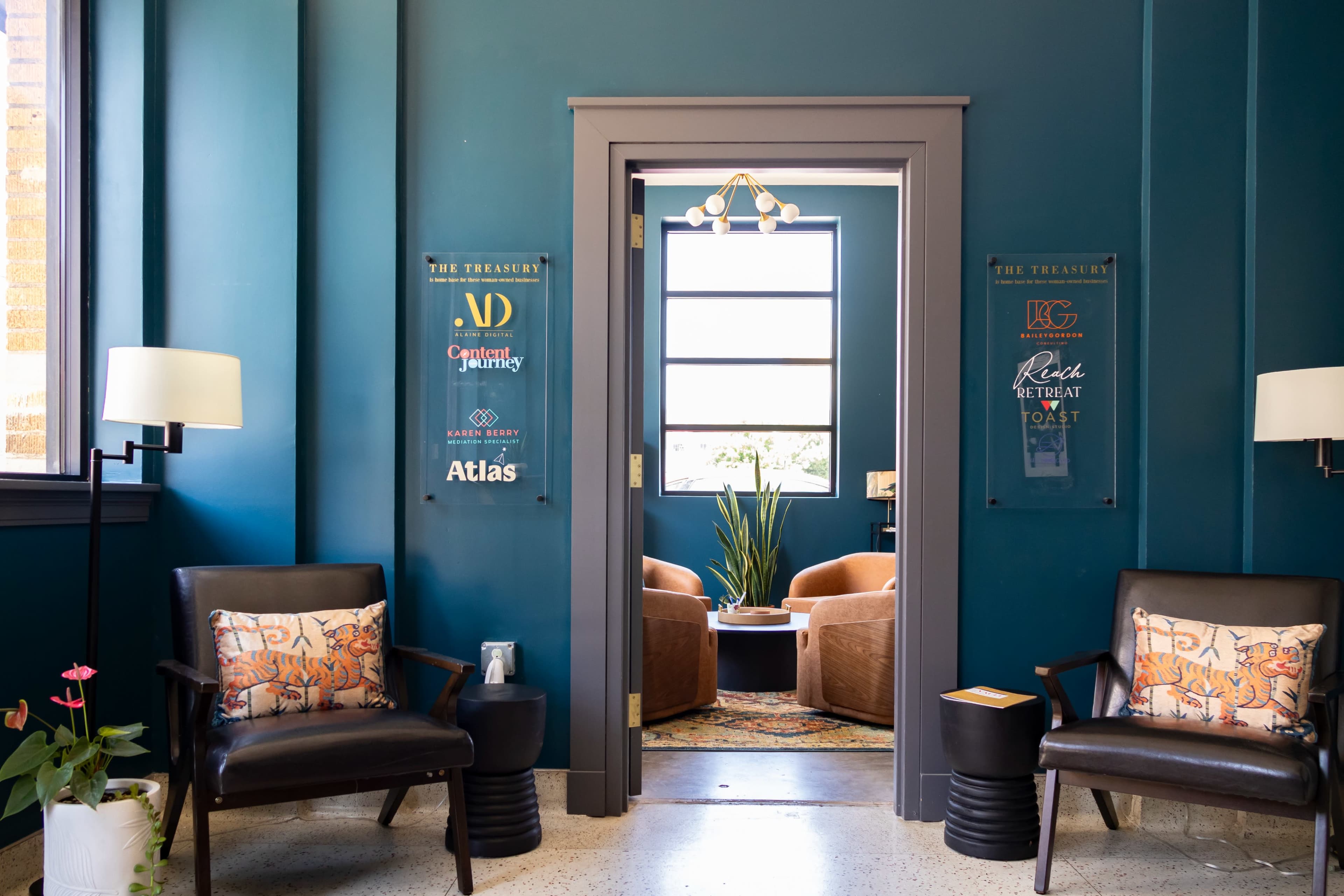 Chic Downtown Meeting Lounge Image in Central Oklahoma City, OKC, OK