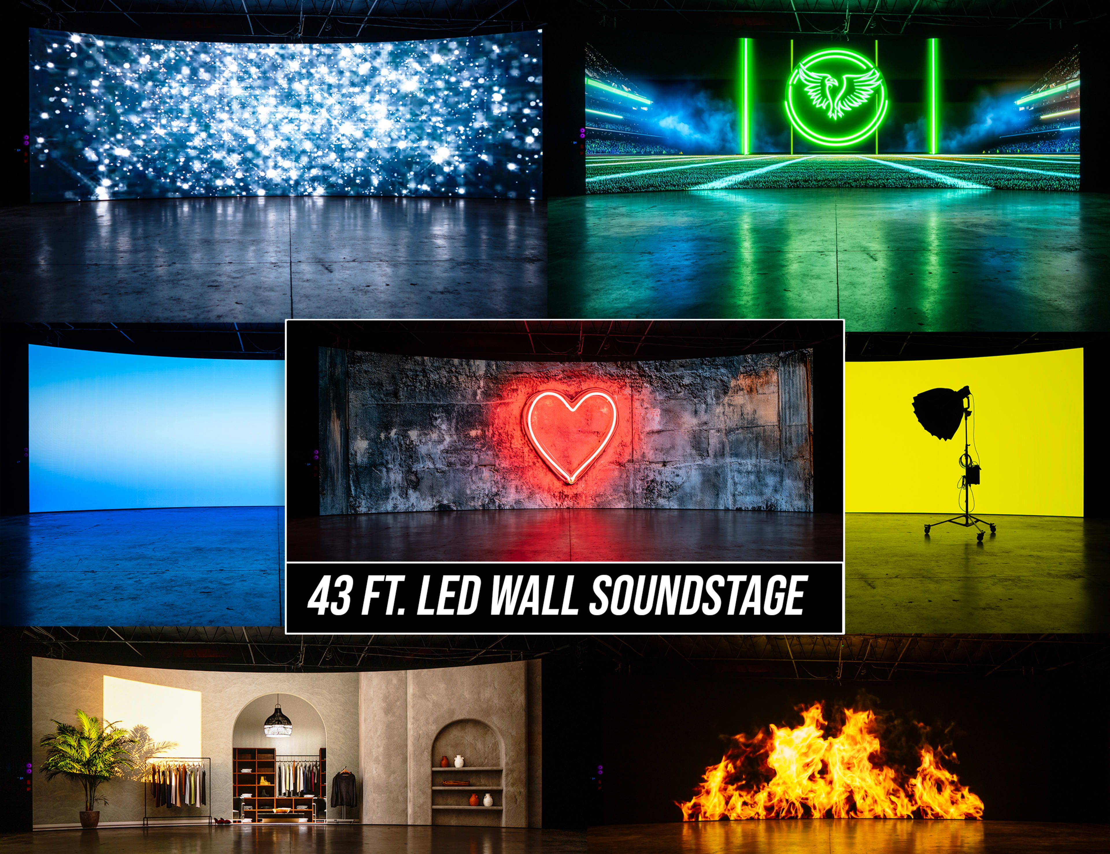 SUMMER SPECIAL! SUPER COLD NEW AC! HUGE XR LED Wall Production Studio in Dallas! One Space. Endless Locations. Image in Dallas, Dallas, TX