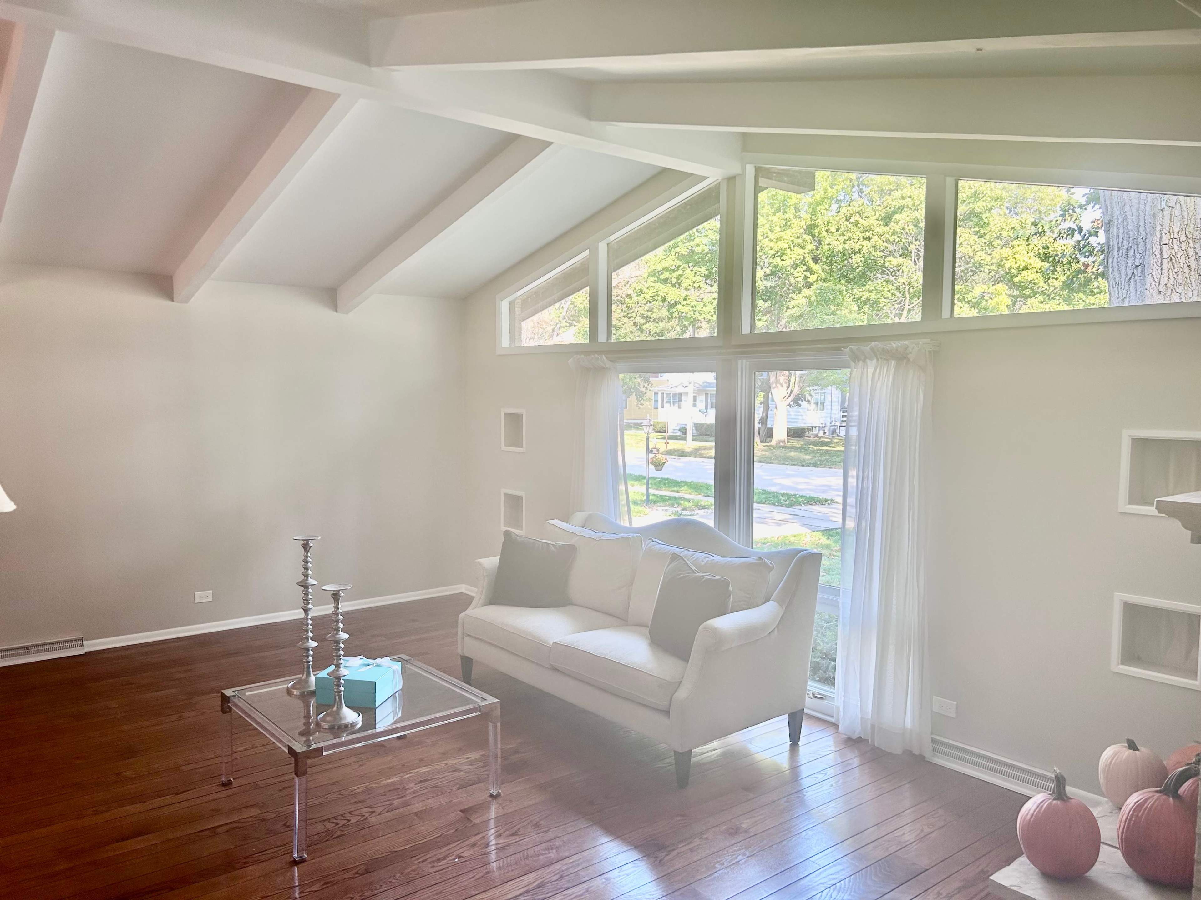 Suburban Showstopper with vaulted ceilings, beams, and large windows. Image in Hanover Township, Bartlett, IL
