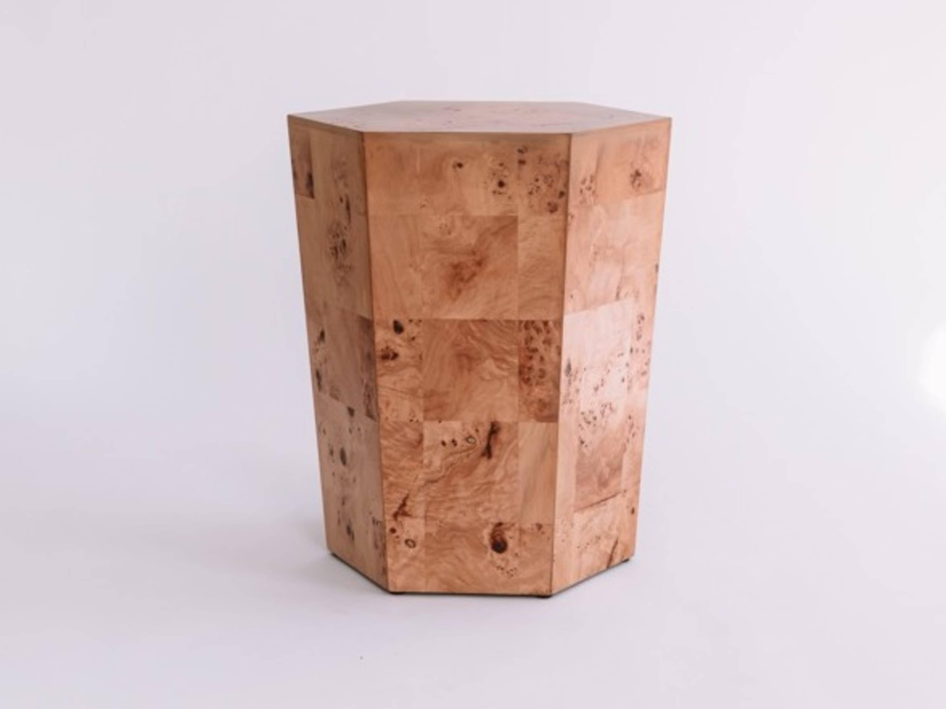 Light Brown Wood Side Table