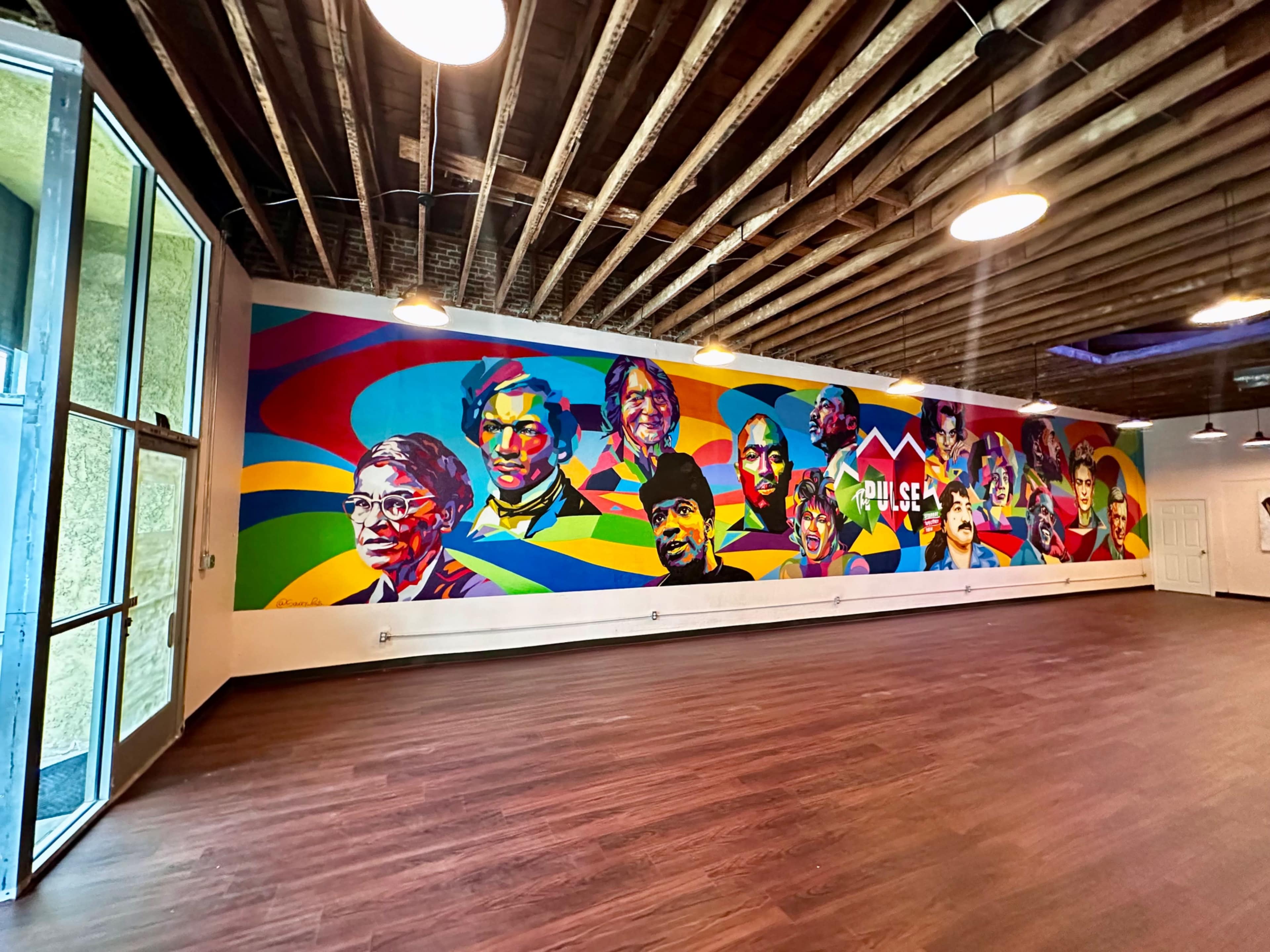 Downtown Gallery with Mural & Artistic Alleyway Image in Carousel, San Bernardino, CA