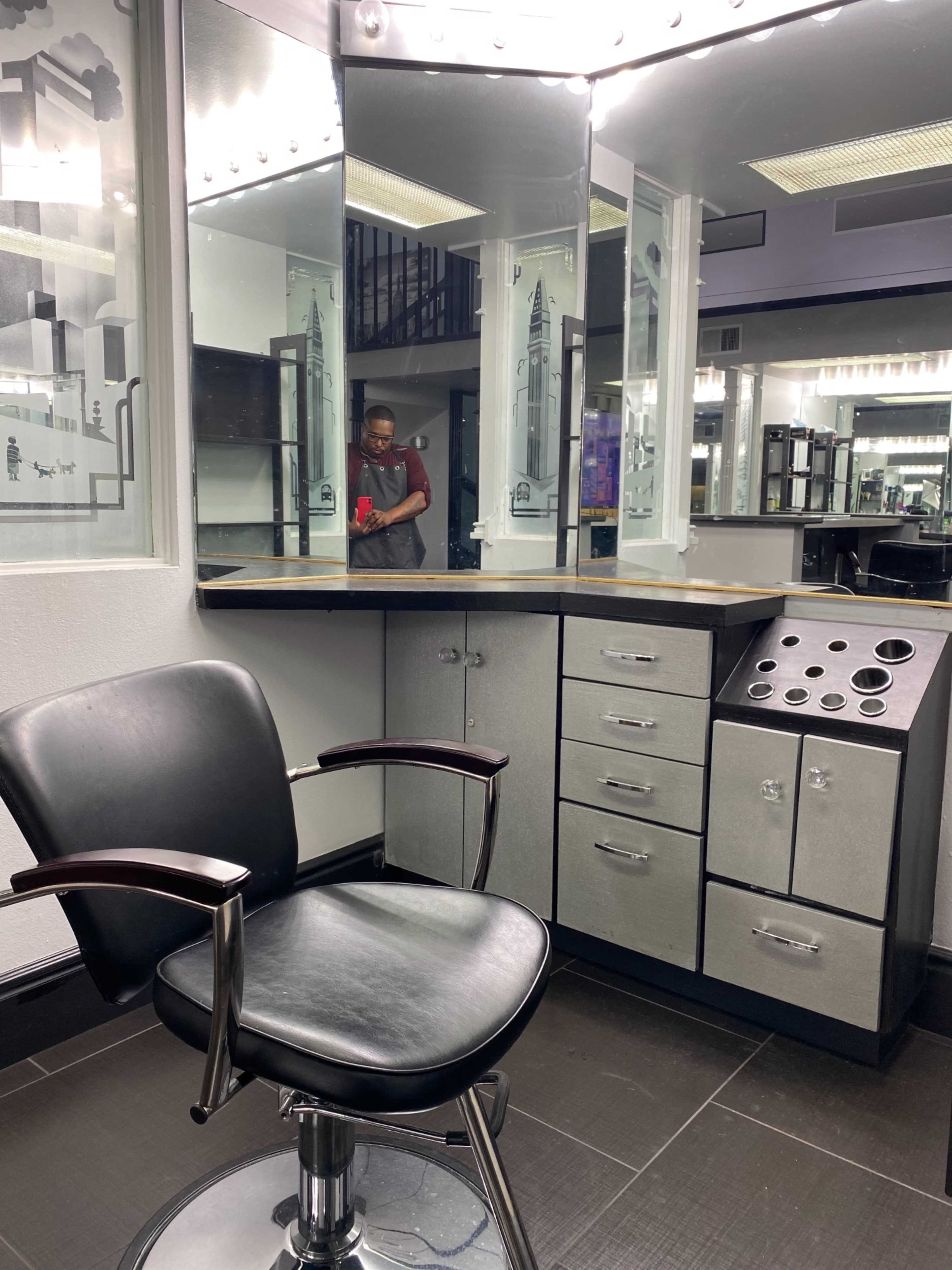 Downtown Riversides Main Street Prime Barbershop & design Studio. Image in Downtown Riverside, Riverside, CA