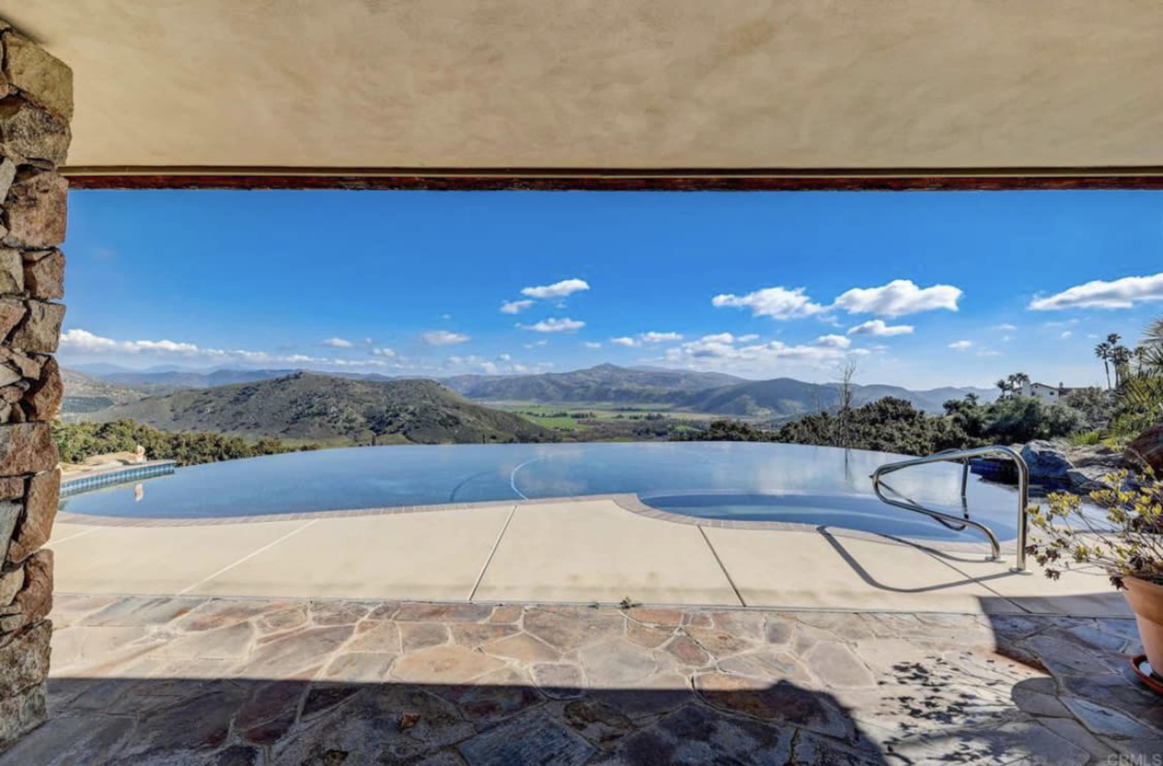 Scenic Mountain Pool with Endless Valley Views Image in San Pasqual Valley, Escondido, CA