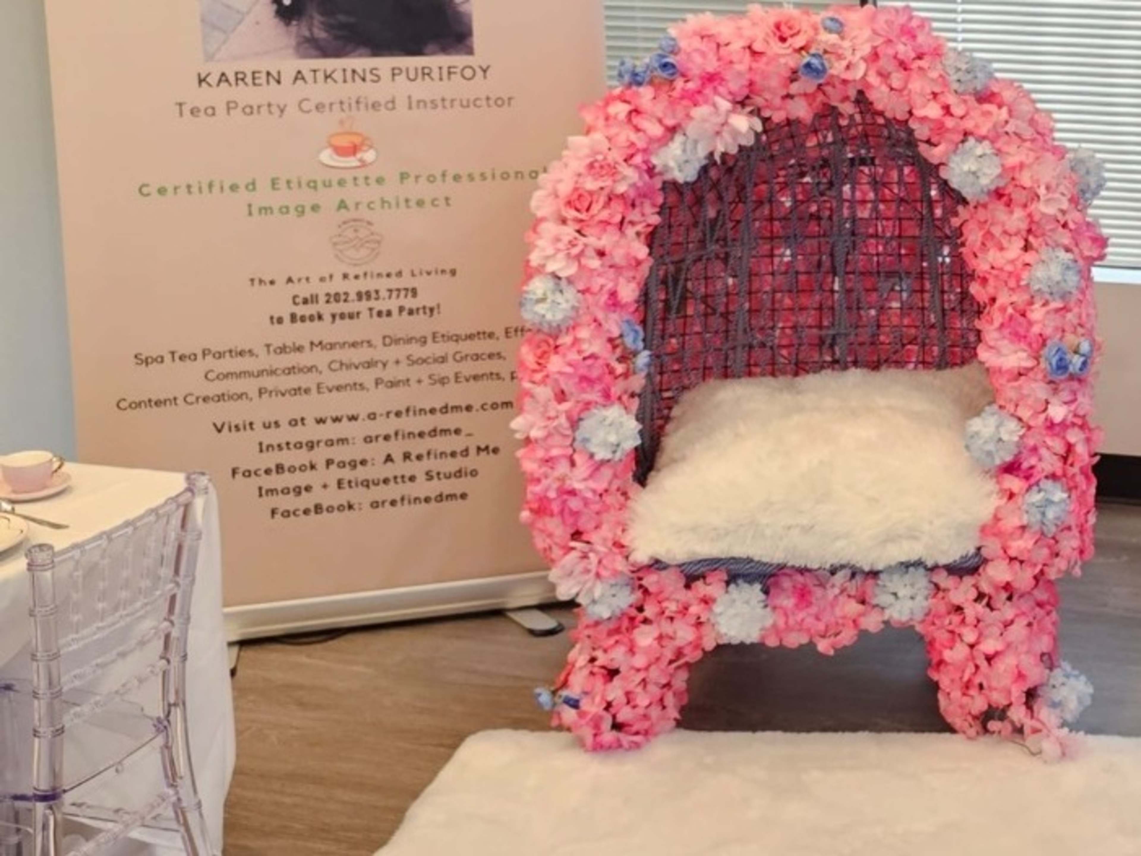 Pink Kids Flower Chair