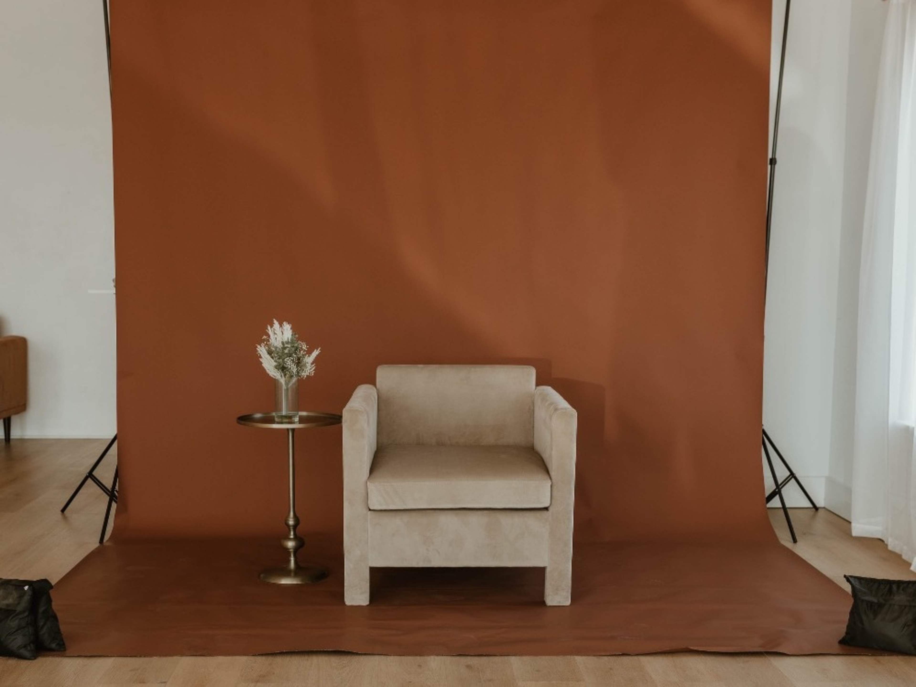 Brown Seamless Paper & Stand 