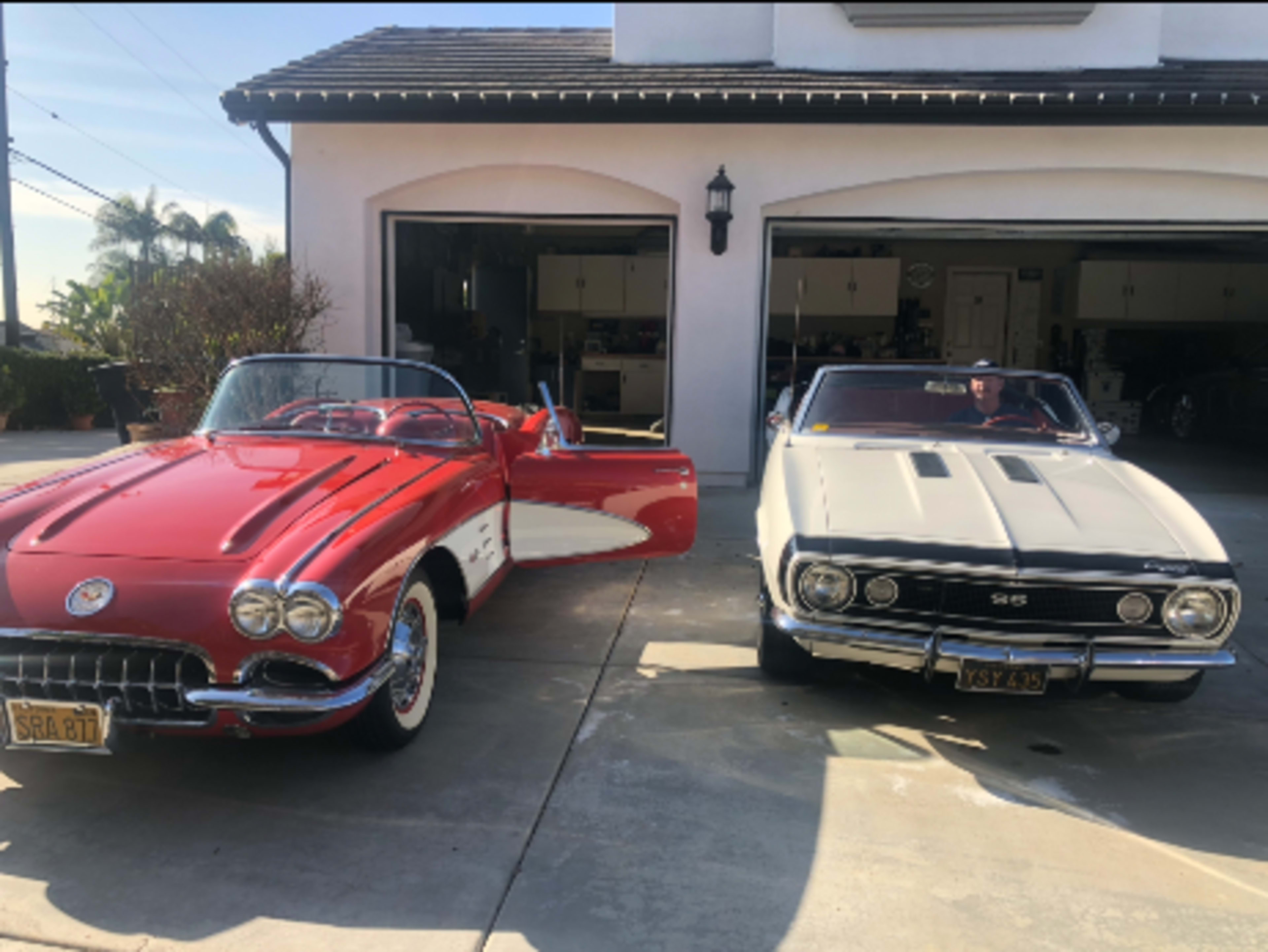 Two old cars great for photo shoot 