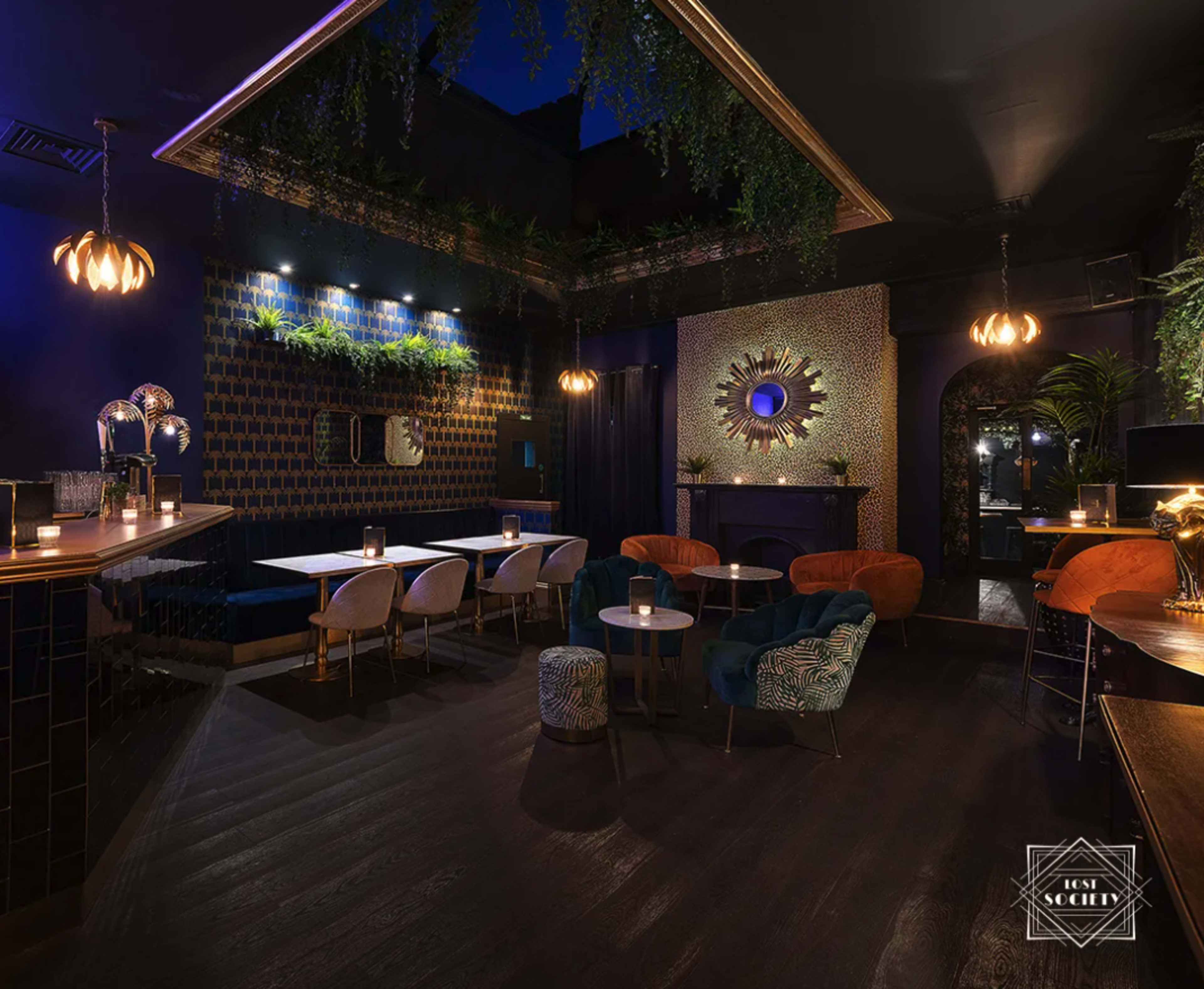 The Lounge in an Art Deco Inspired Bar in Battersea Image in Battersea, London, ENG