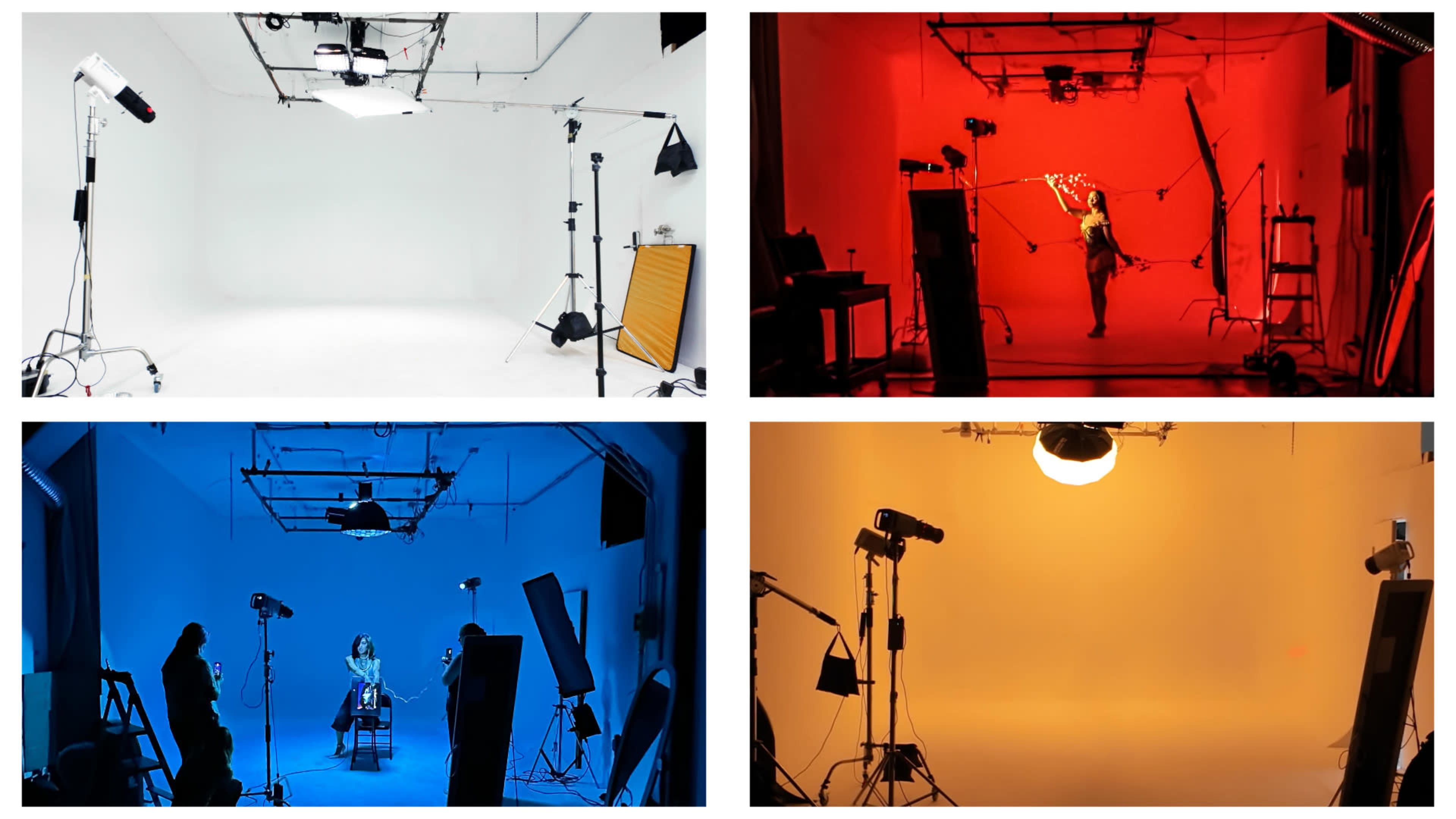 Photo studio with white cyc + backdrops + lighting equipment Image in Central LA, los angeles, CA