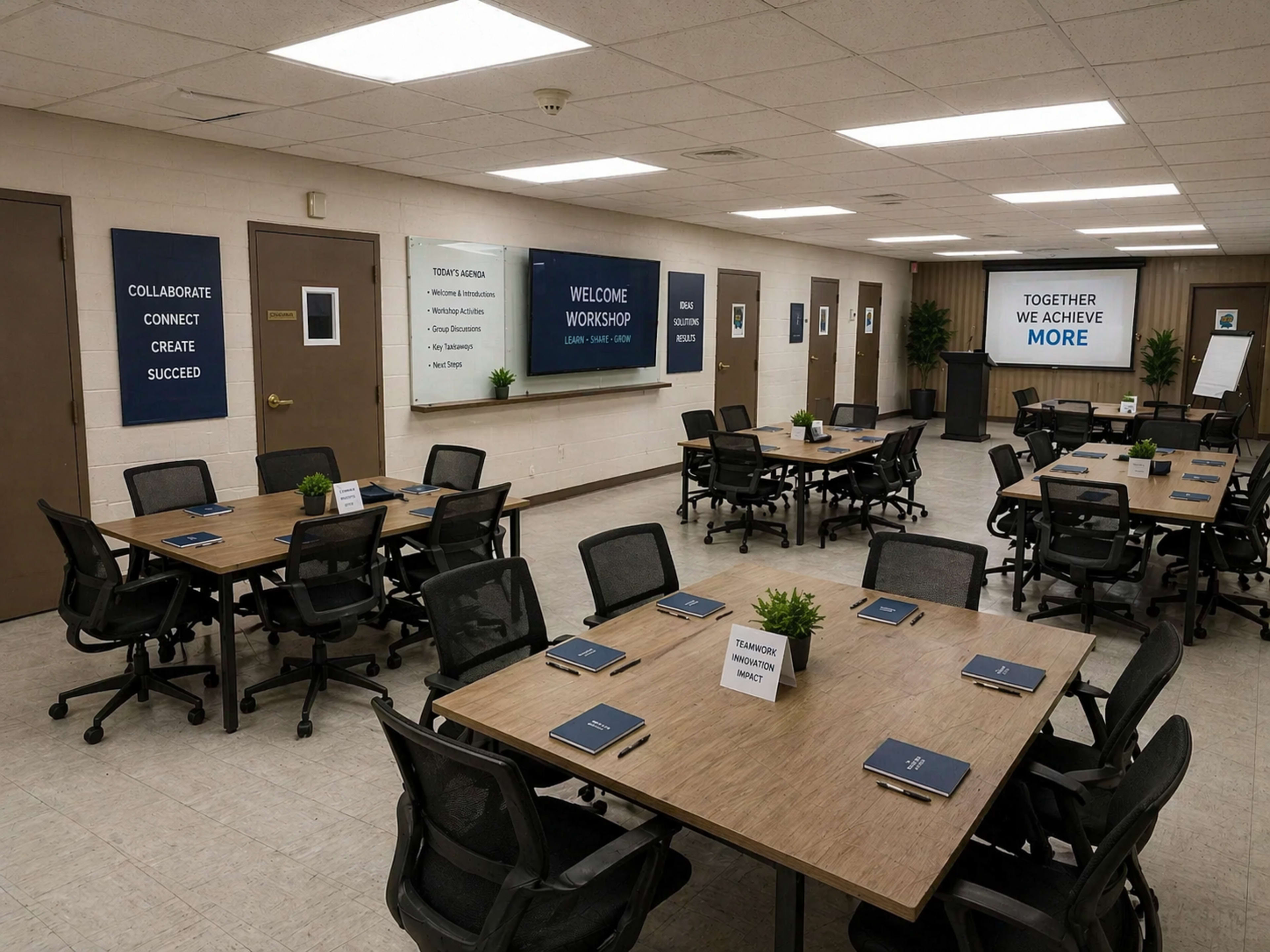 Versatile Meeting & Event Space Near Central State University | Fully Customizable Layout Image in New Britain, NEW BRITAIN, CT