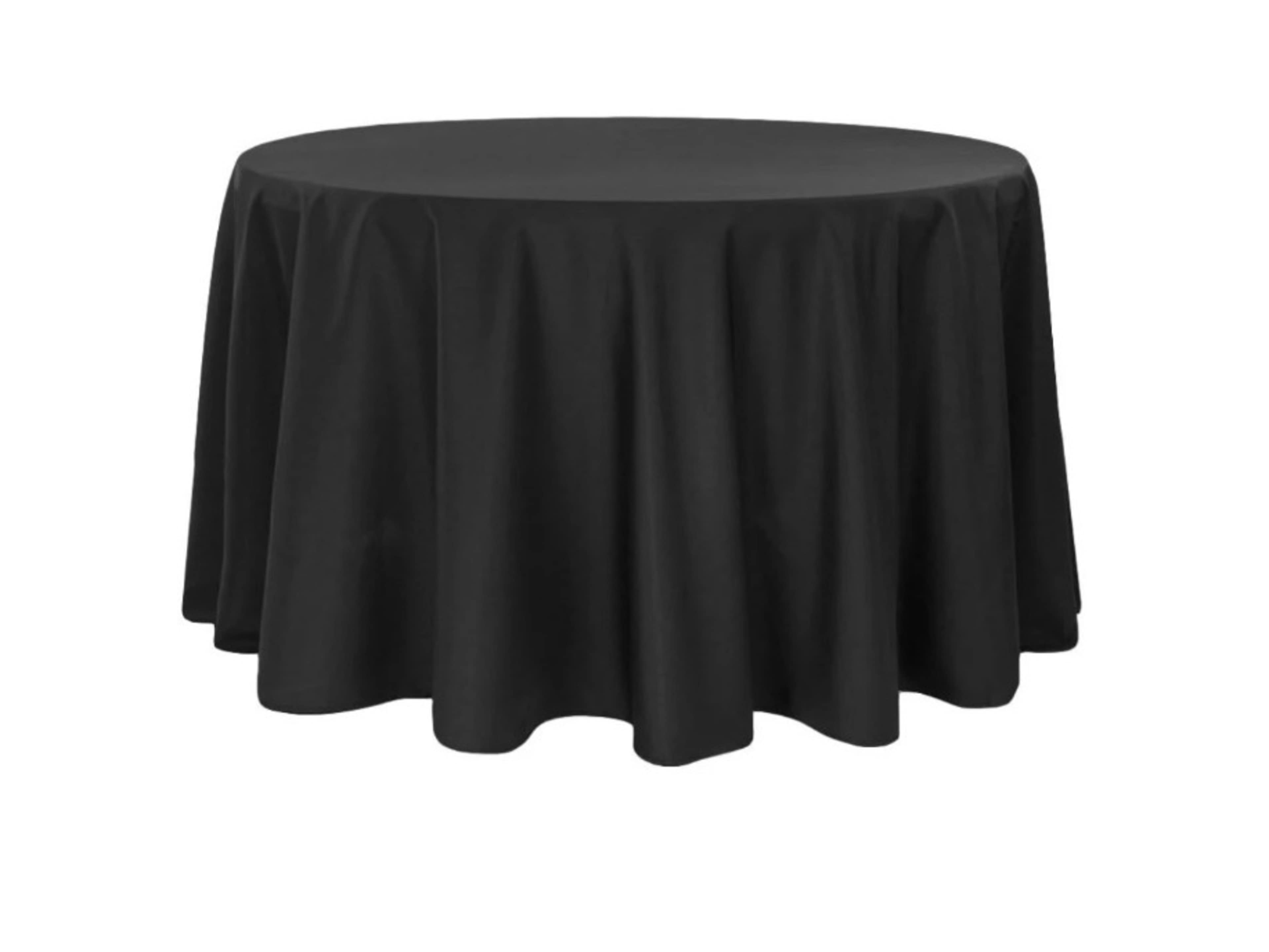 Black Polyester Linen