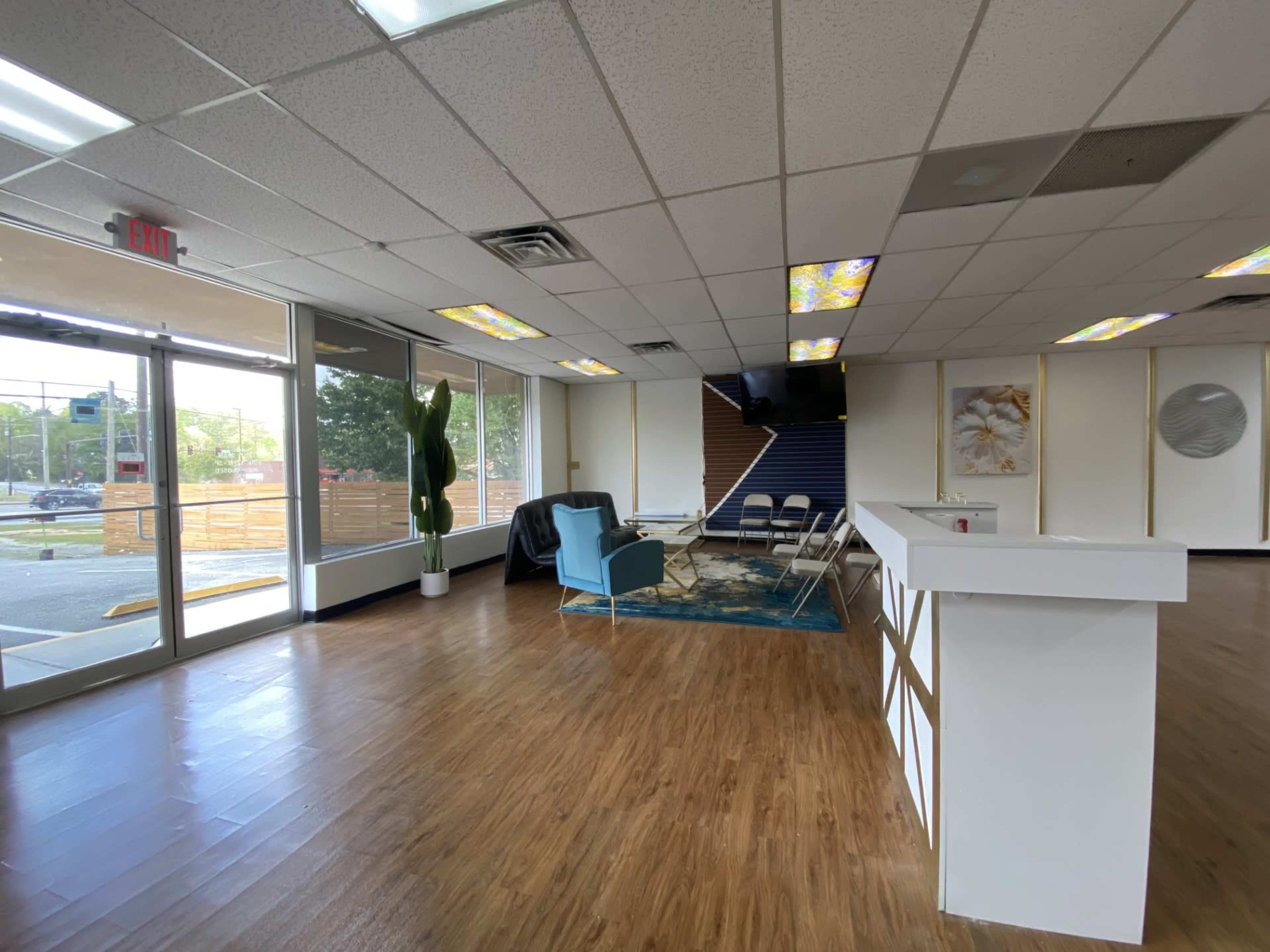 South side event space with stage Image in Riverdale, Riverdale, GA