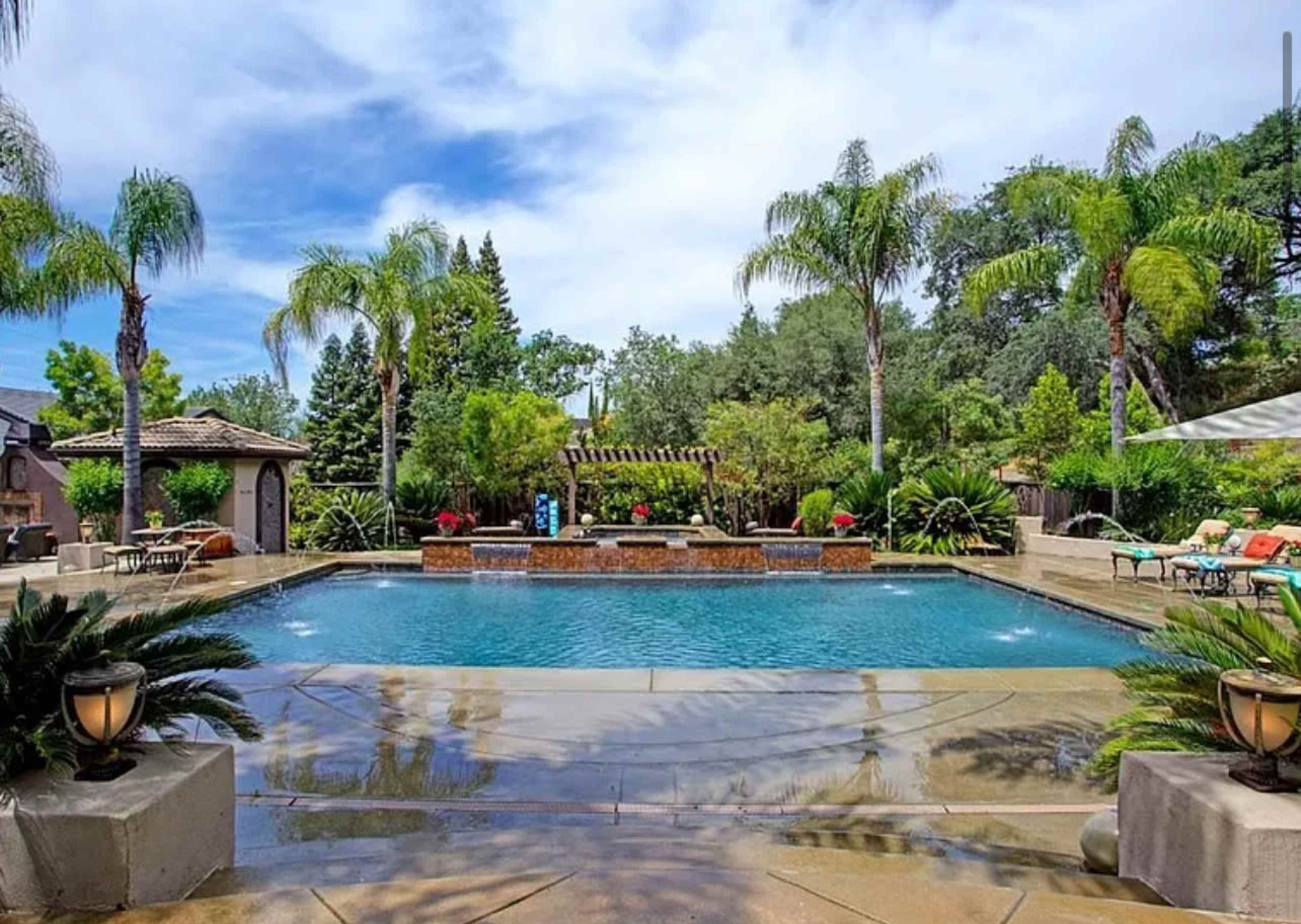 Resort style backyard Image in American River Canyon North, Folsom, CA