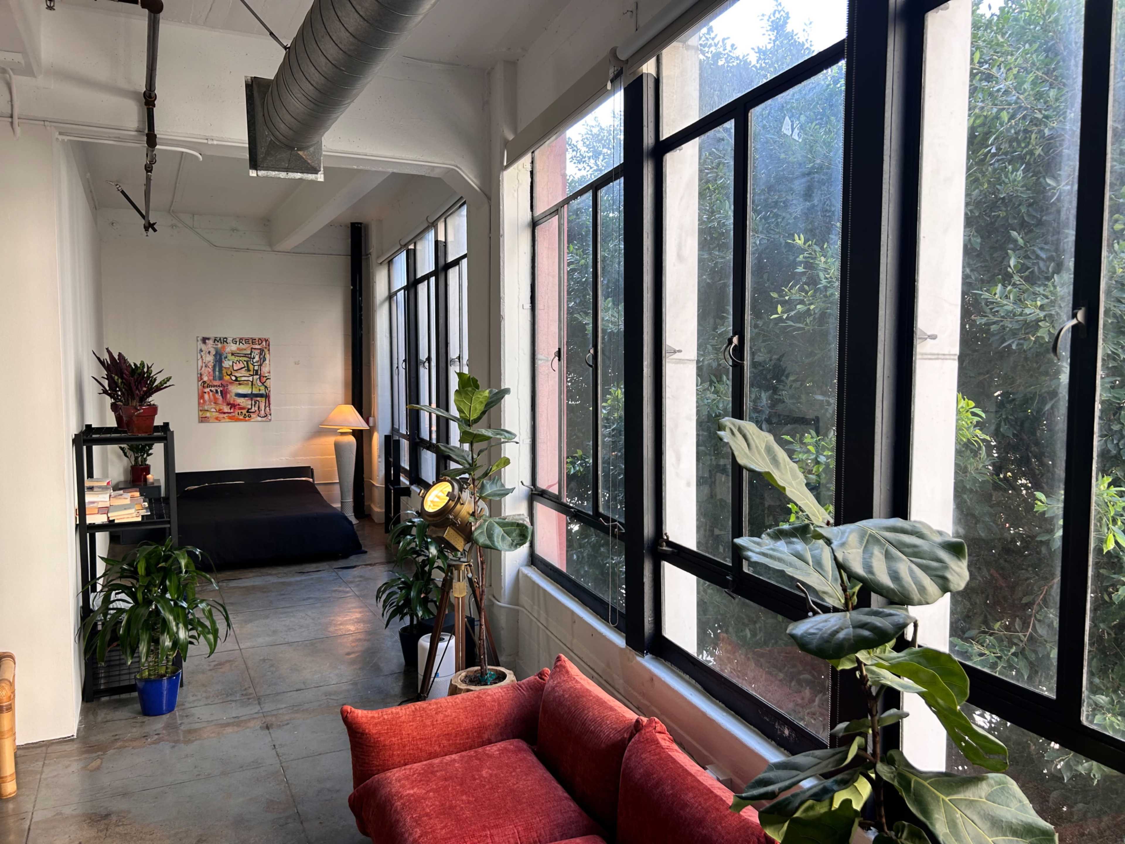 Curated visual reference: Modern Bohemian Artist Loft With Large Windows Photo Inspiration