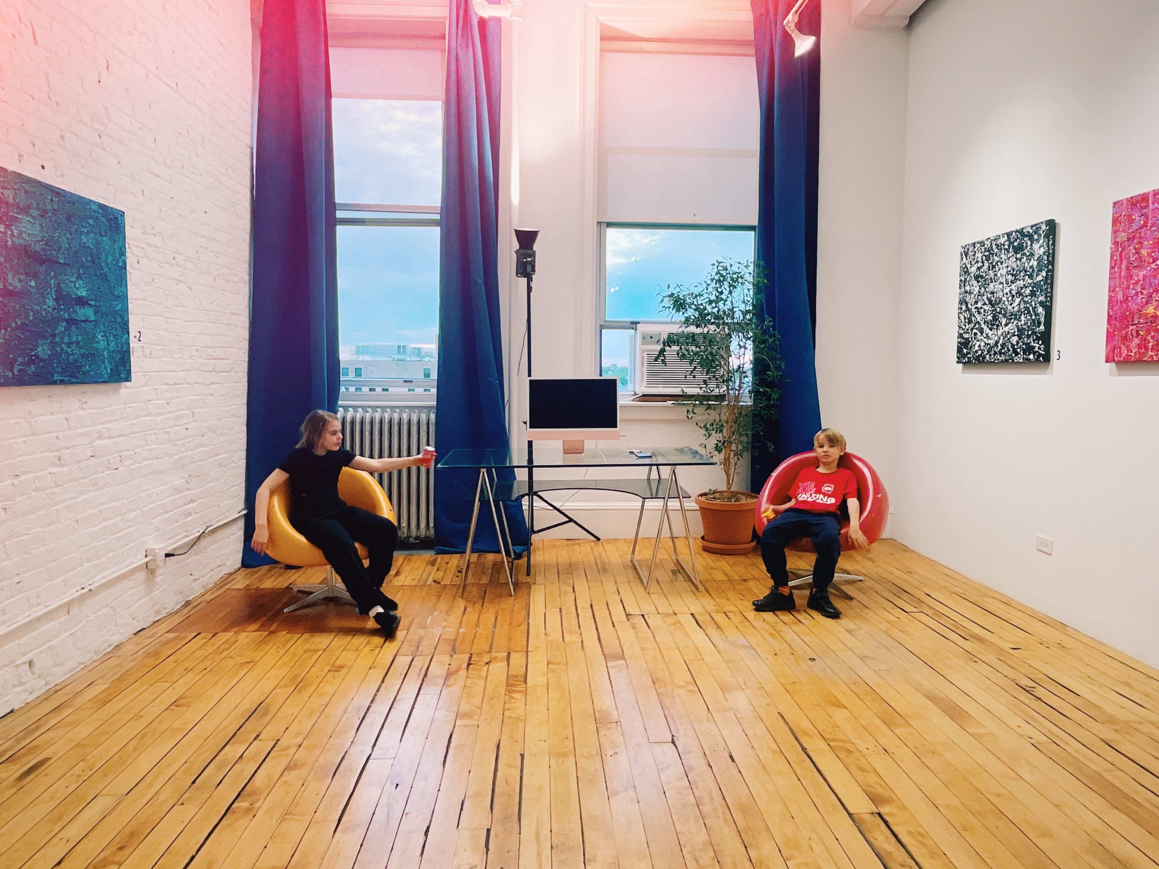 Sunset-Soaked Loft/ART GALLERY  with hanging ready walls Image in Lower West Side, Chicago, IL