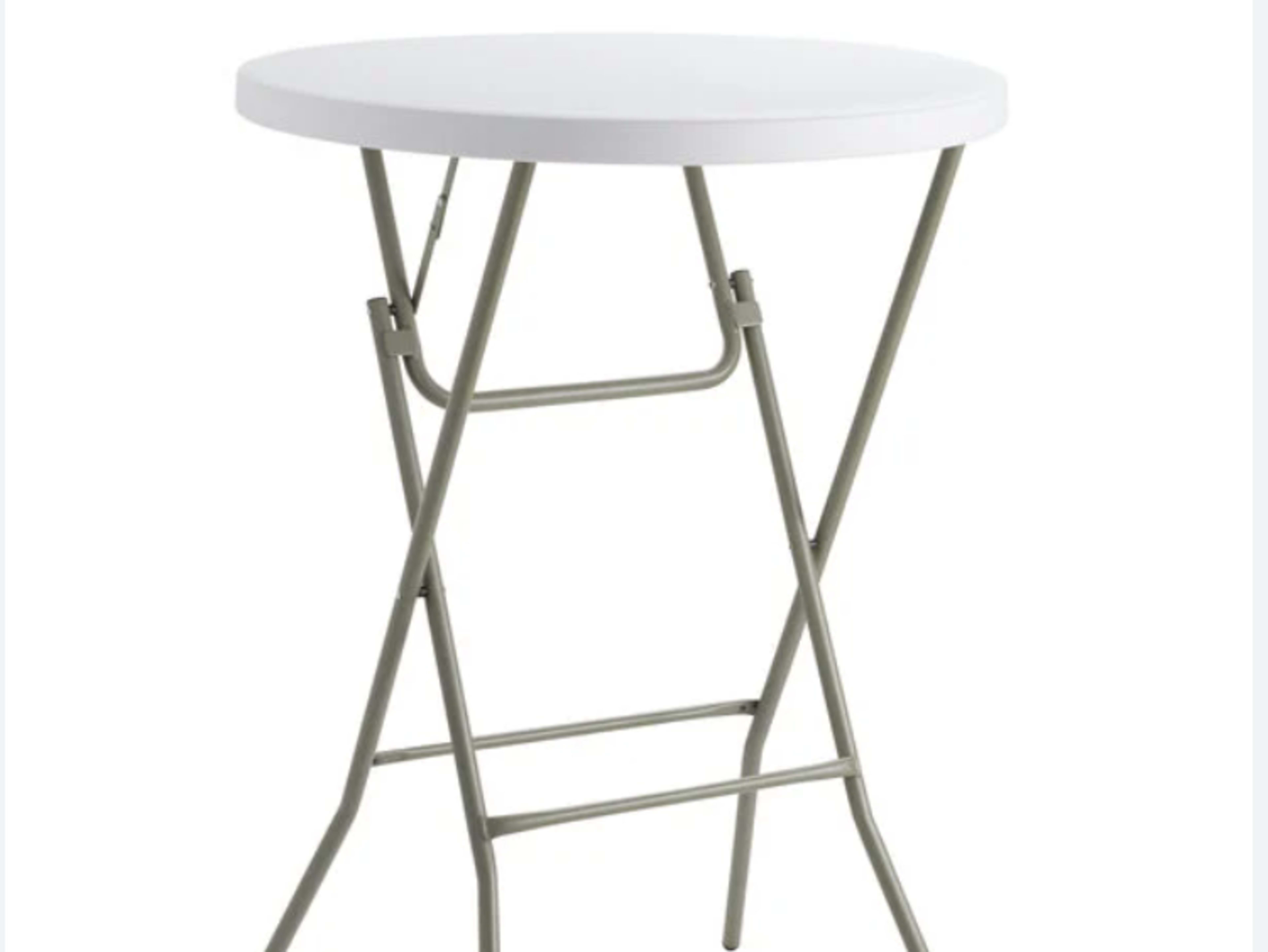 32" High Top Round Folding Table