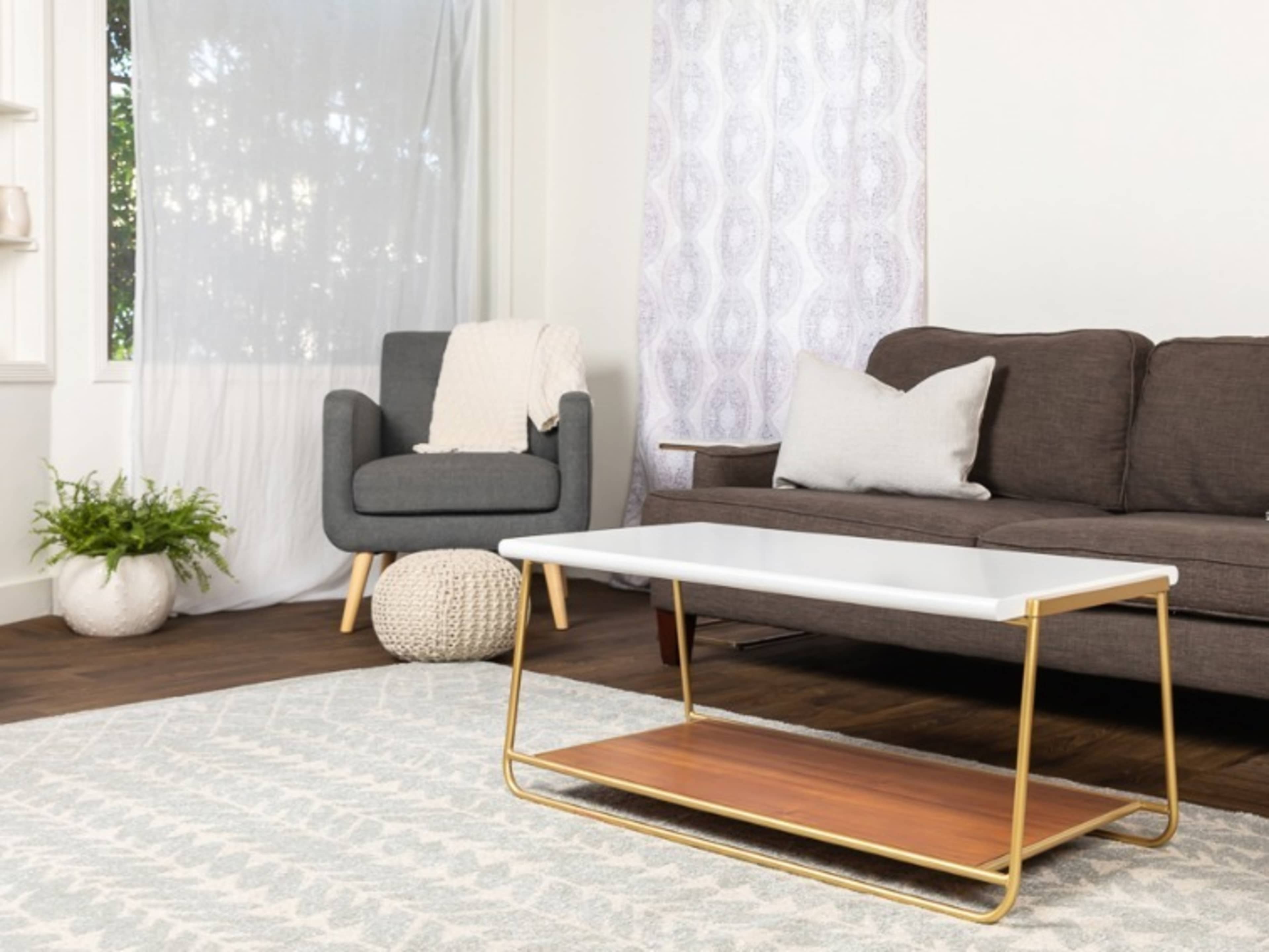 8 x 12 Vinyl Walnut Colored Wooden Flooring