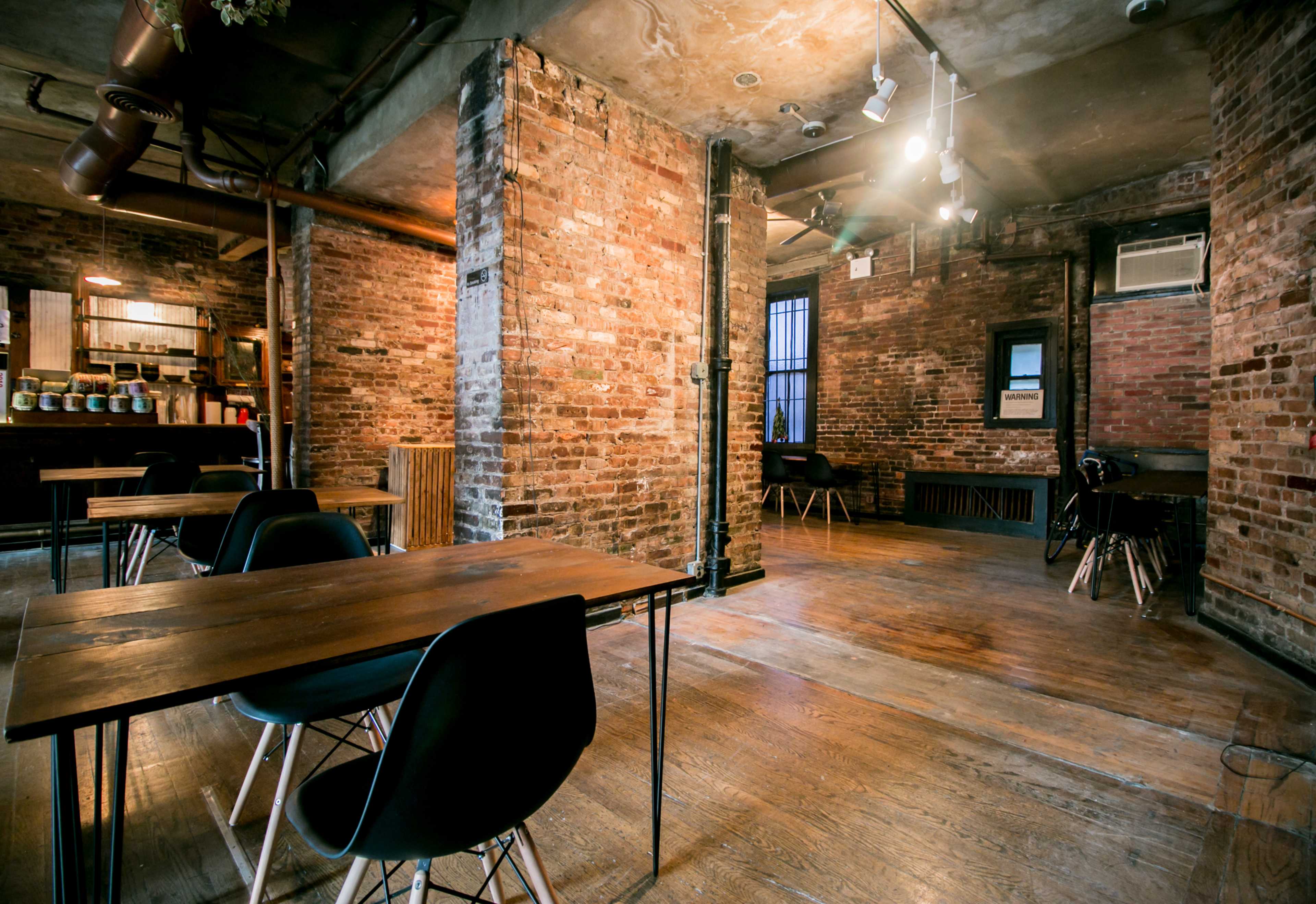 Exposed brick Multi-use Event Space Image in Ukrainian Village, New York, NY