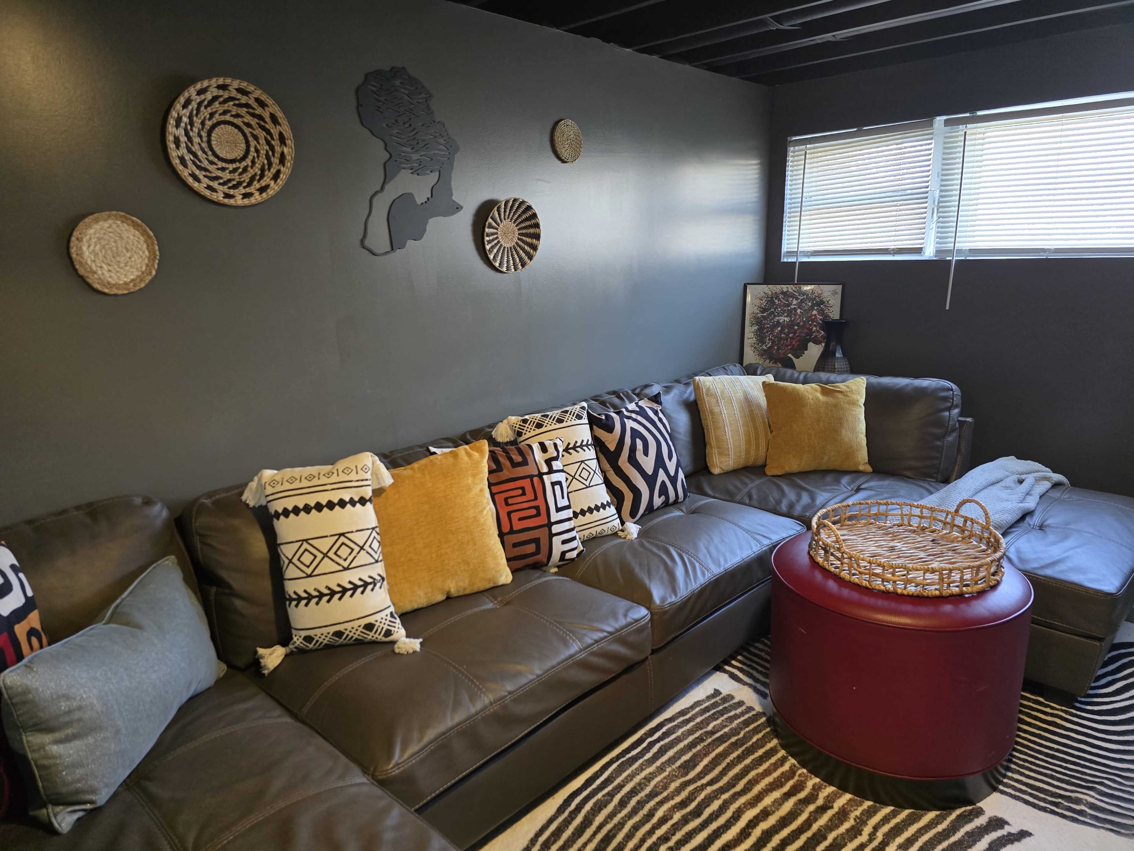 basement living space and studio room Image in Longwood Manor, Chicago, IL