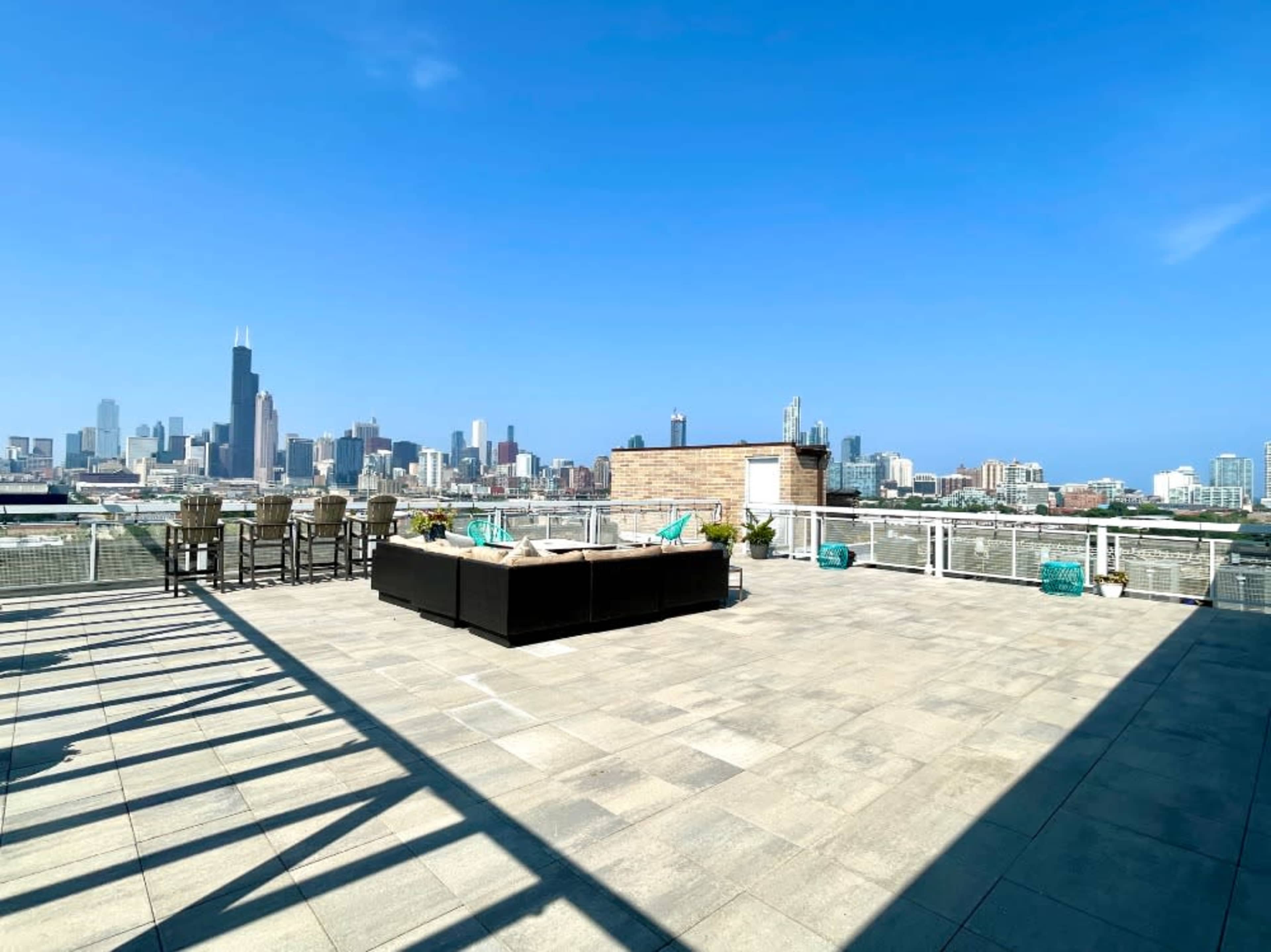Rooftop Access with Skyline View