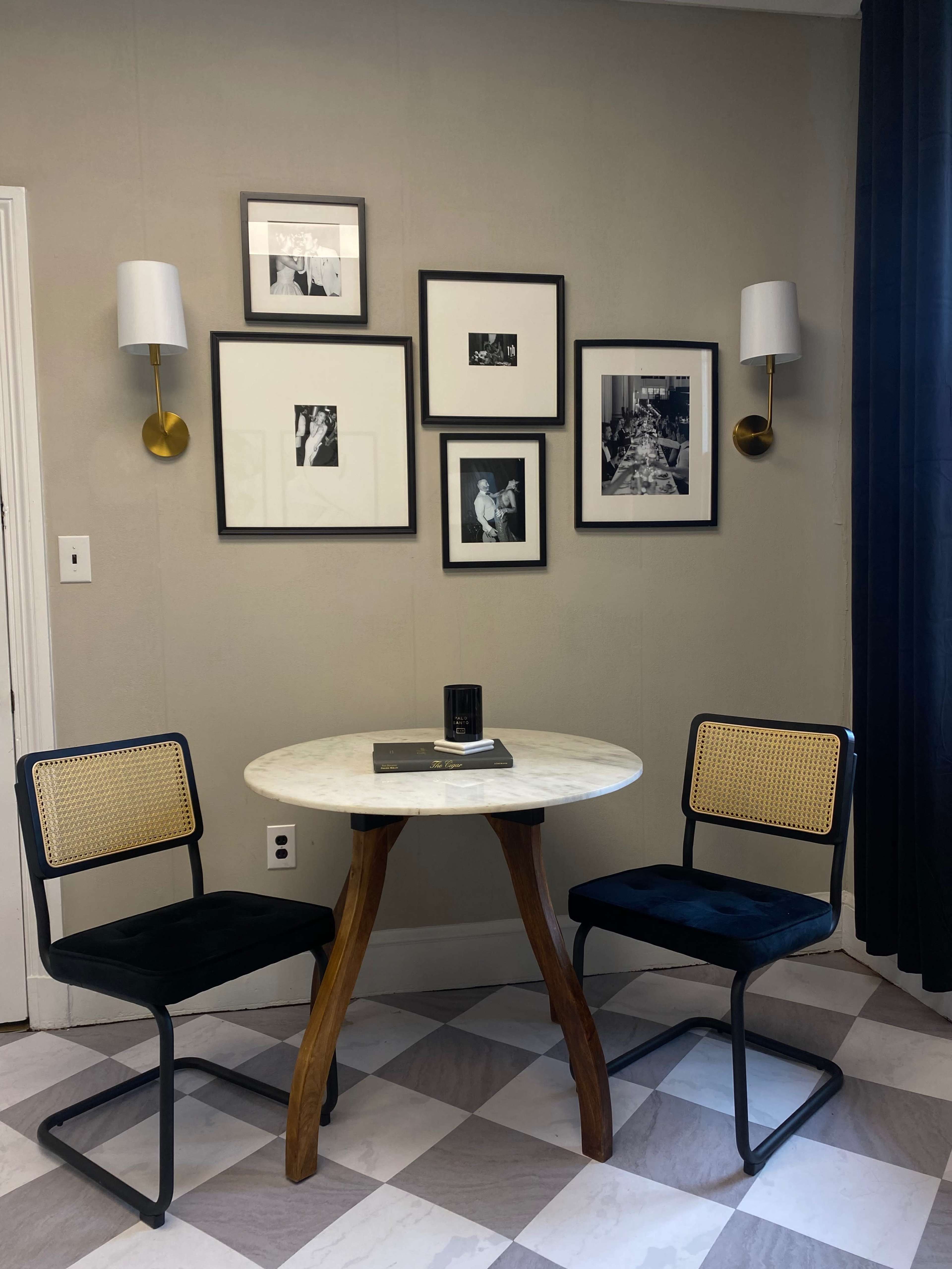 Chic Cozy Vintage Studio in Downtown West Chester | Checkered Floors + Natural Light + Designer Details Image in West Chester, West Chester, PA