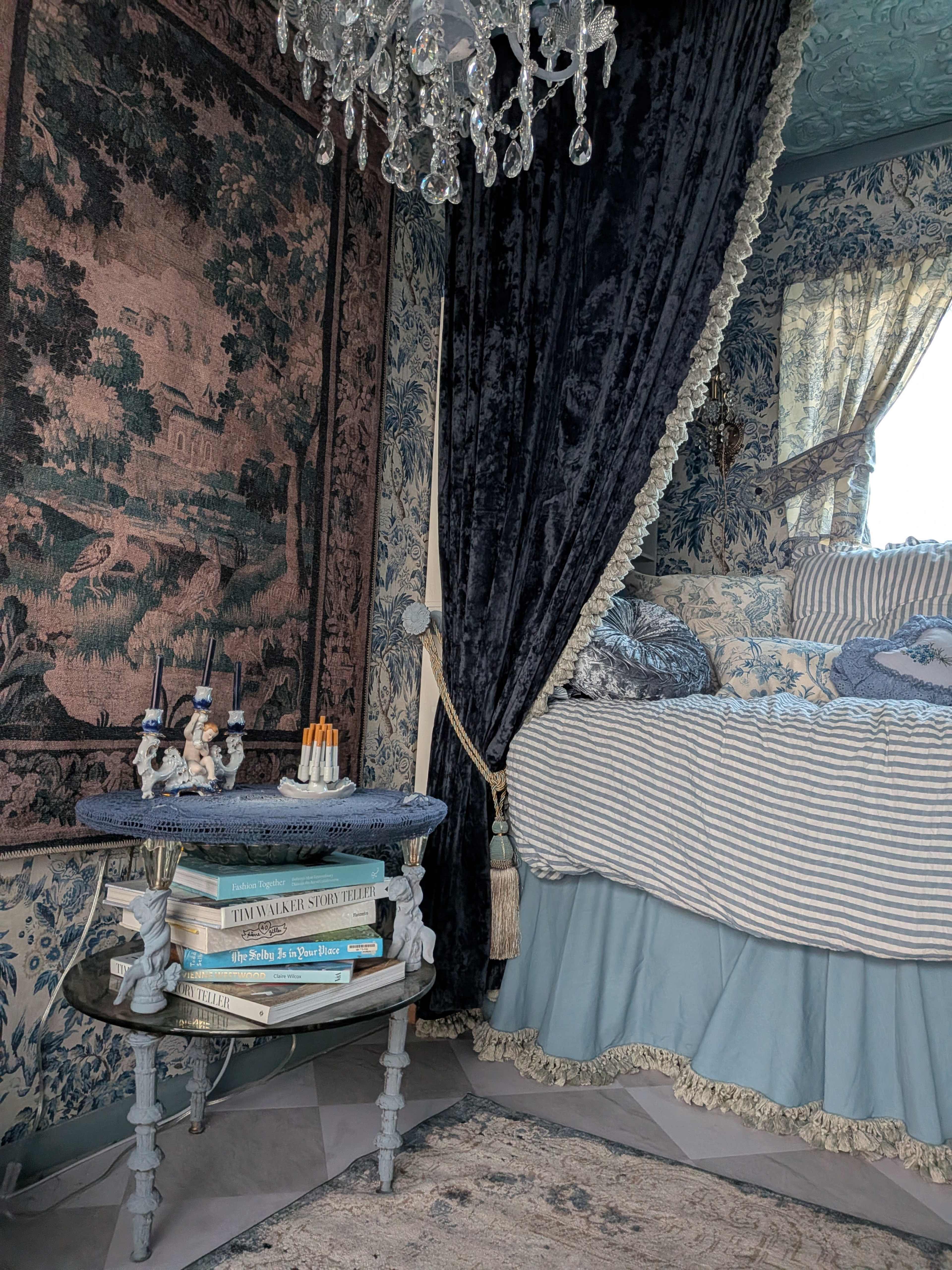 Le Petit Chateau Bleu - photo space, shooting location, blue French fantasy Image in Arcadia, Arcadia, CA