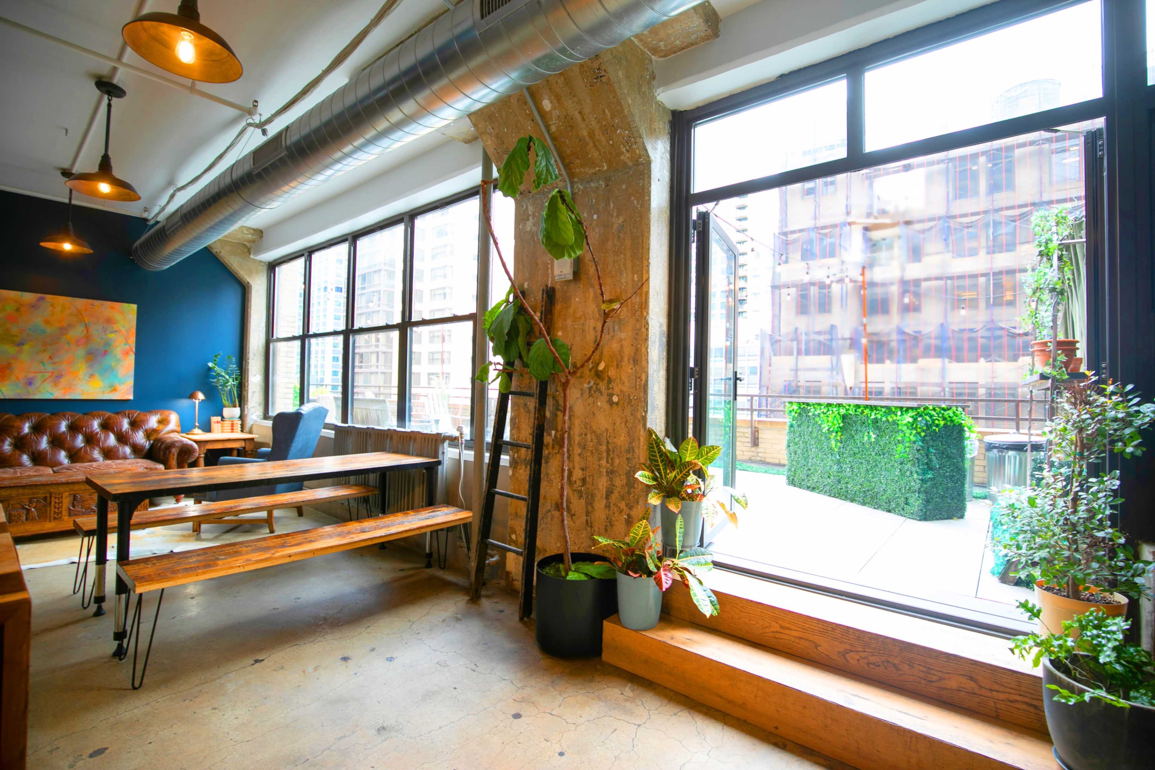 Professional Event Space *Private Outdoor Rooftop + Bar + Indoor lounge with Speak-Easy 'Living Room' Style + Chefs Kitchen Image in Midtown Manhattan, New York, NY