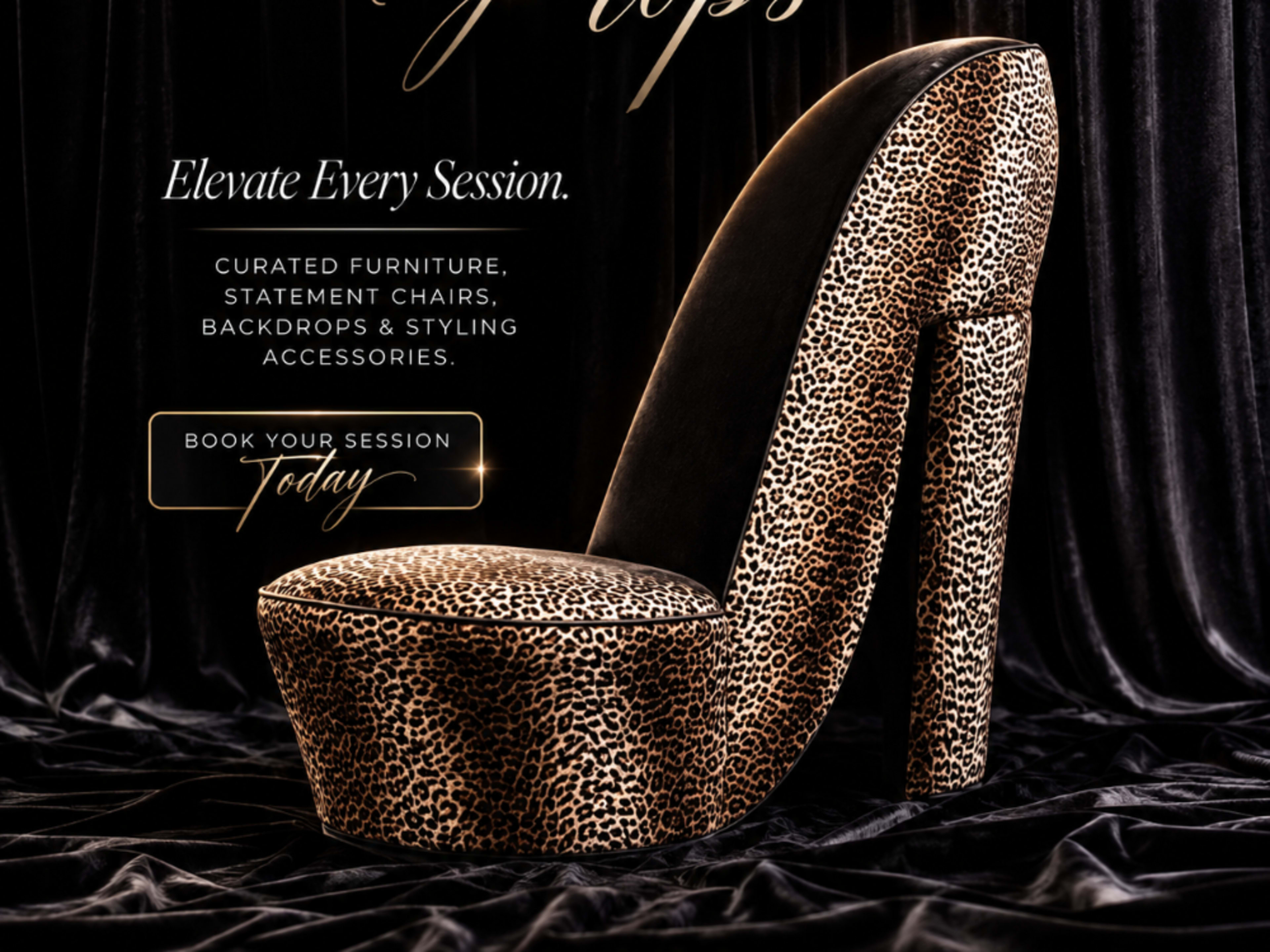 High Heel Leopard Chair