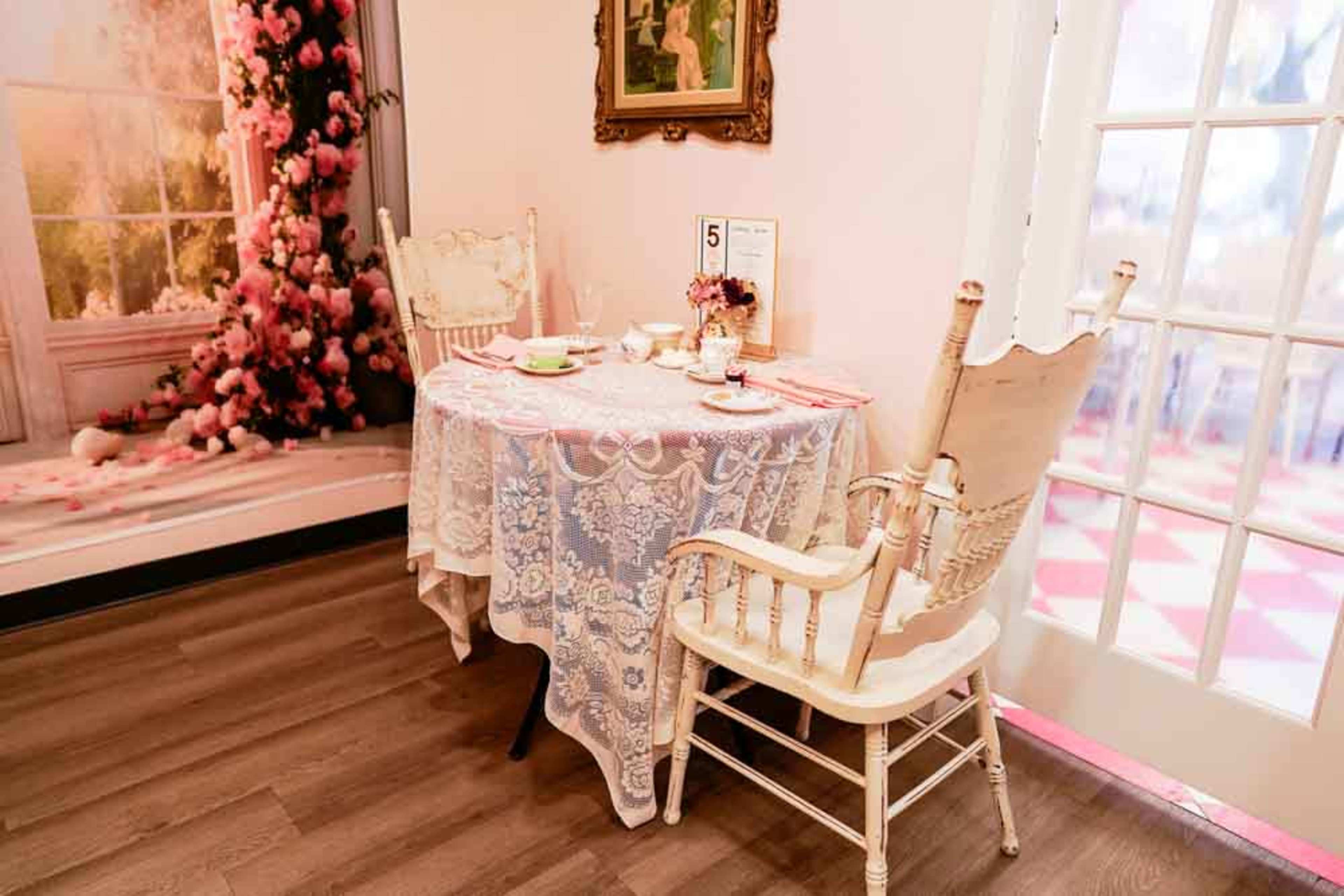 Inviting Tearoom with vintage decorations Image in Village At Anderson Mill, Austin, TX