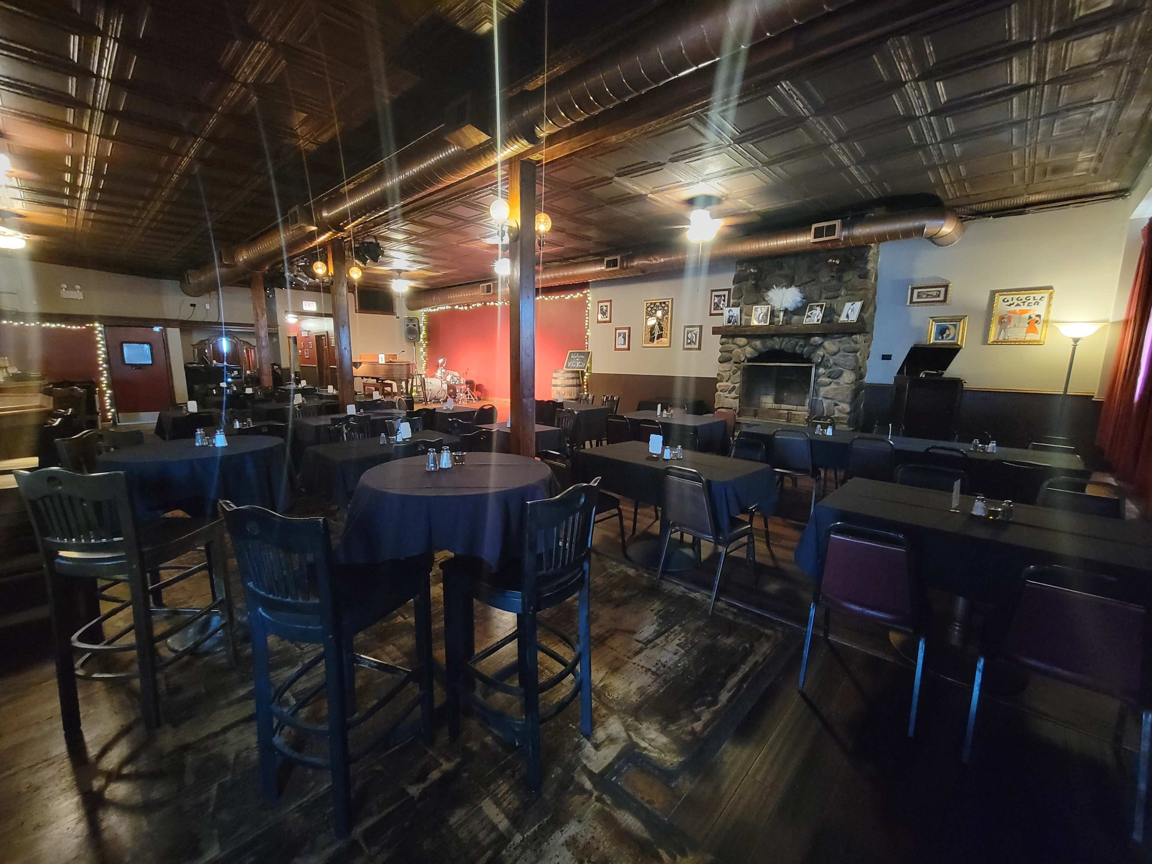 Elegant 1920s themed, restaurant/bar with open space. Image in Portage Park, Chicago, IL