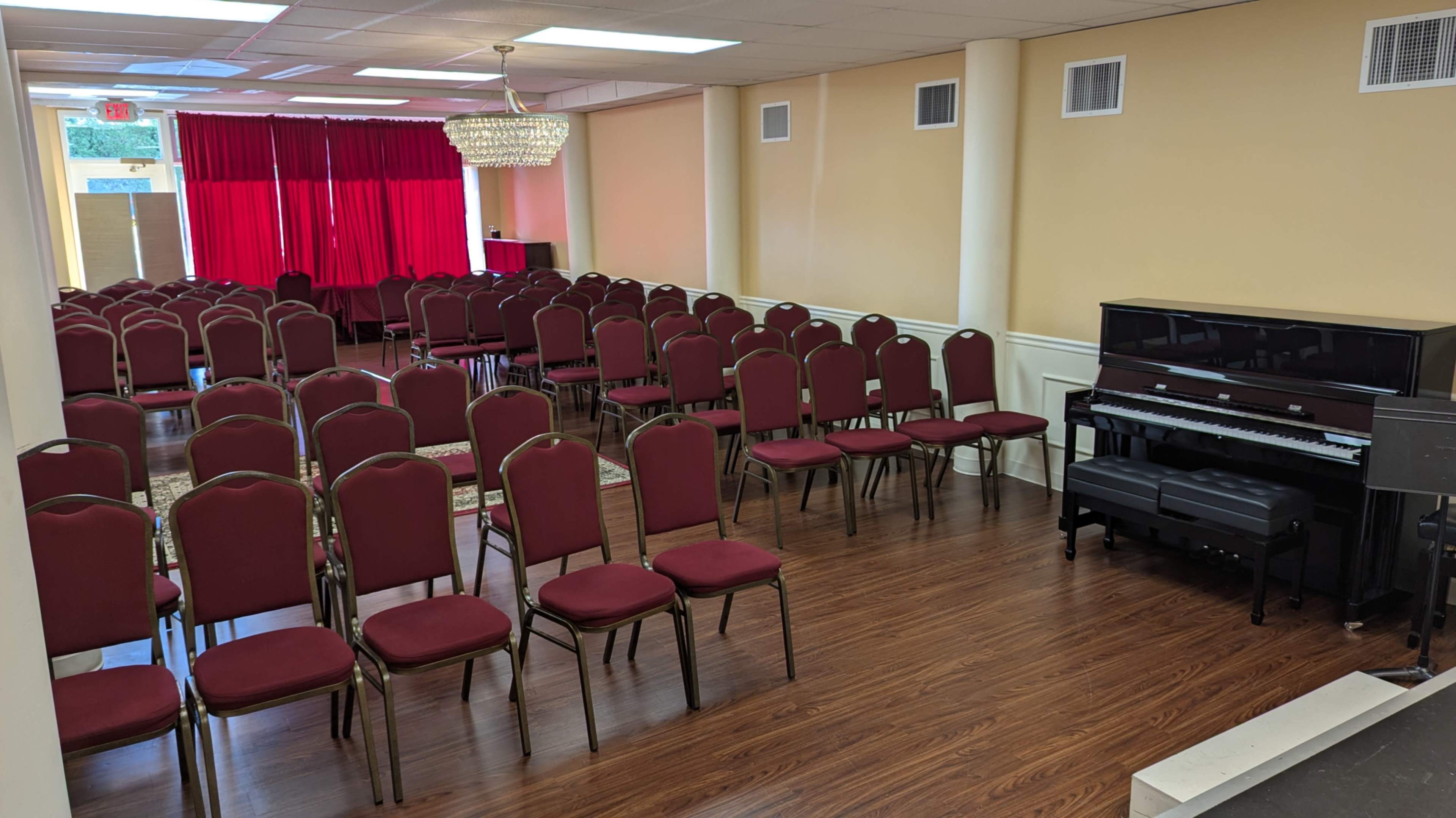 Elegant Recital Hall with Concert Grand Piano Image in Wilburton, Bellevue, WA