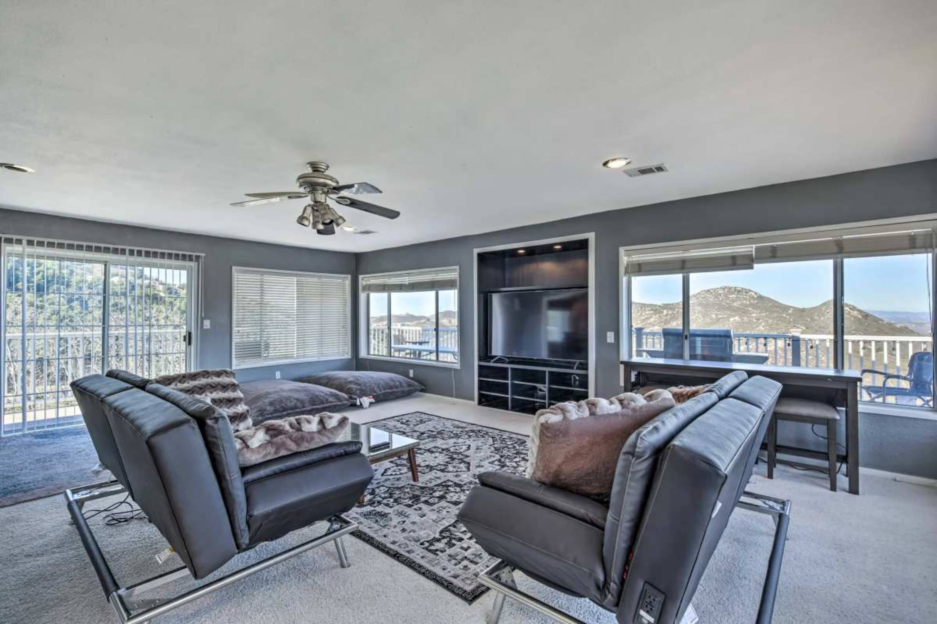 Hilltop Unique House with 360° Views in 12 acres! Image in Mesa Rock, escondido, CA