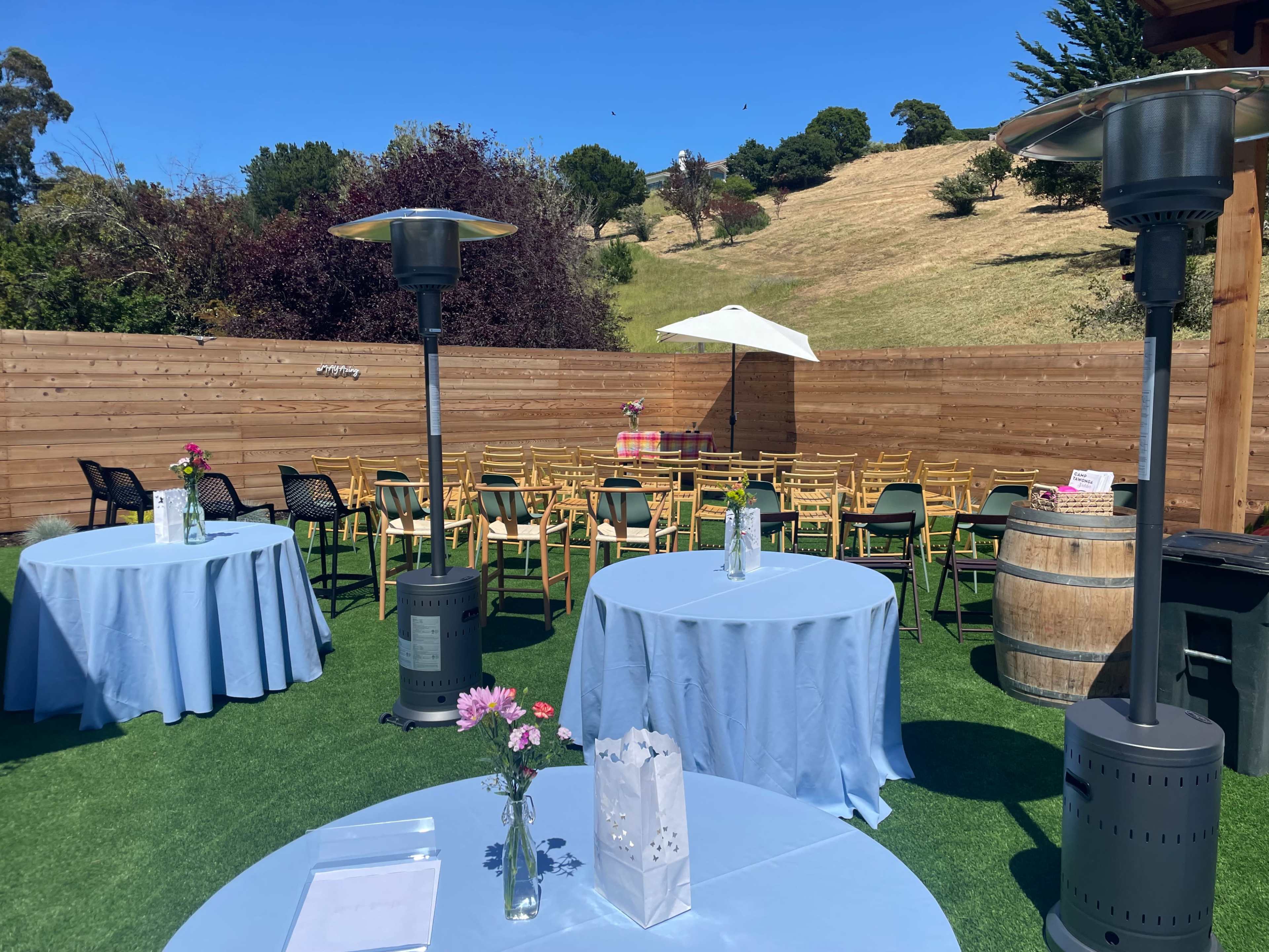 Stylish Outdoor Event Space With Covered Area and Outdoor Kitchen Image in Belvedere Tiburon, Belvedere Tiburon, CA