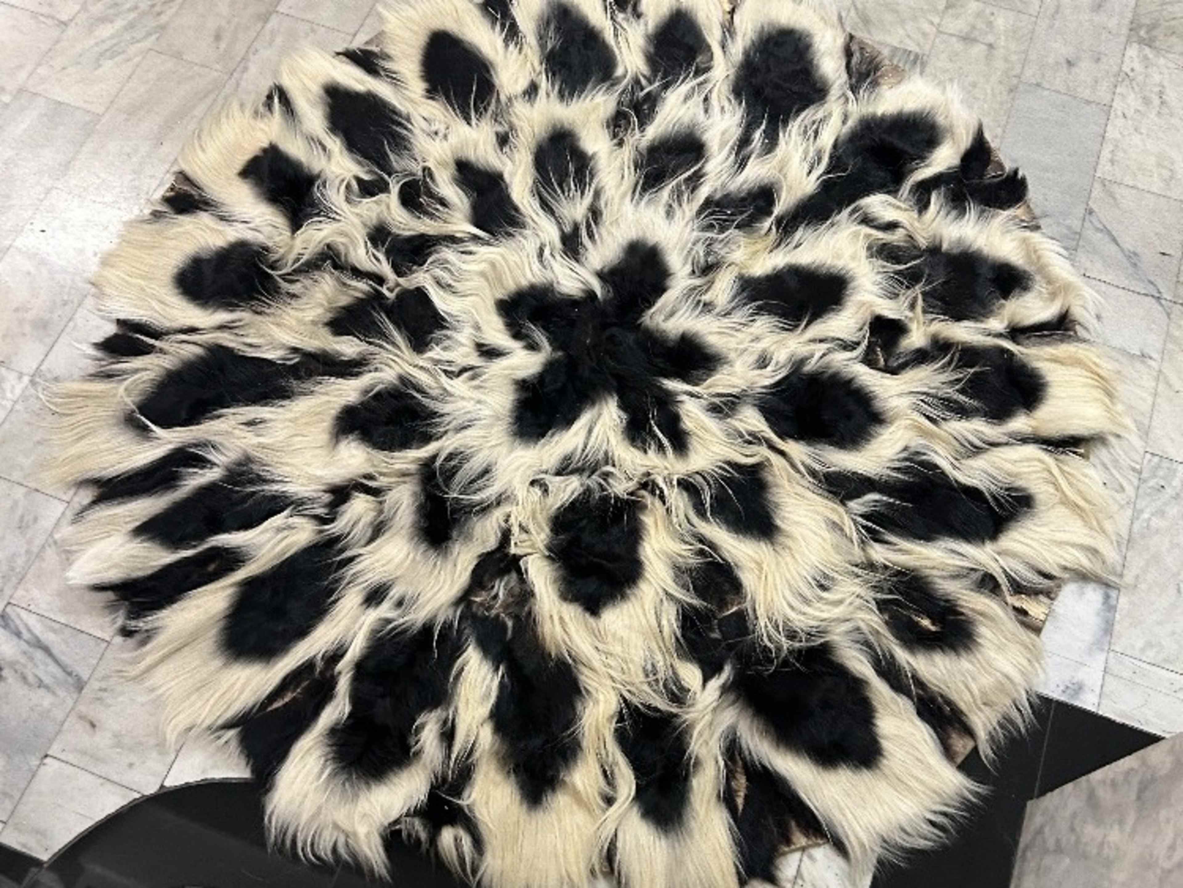 1920's Monkey Hair Rug