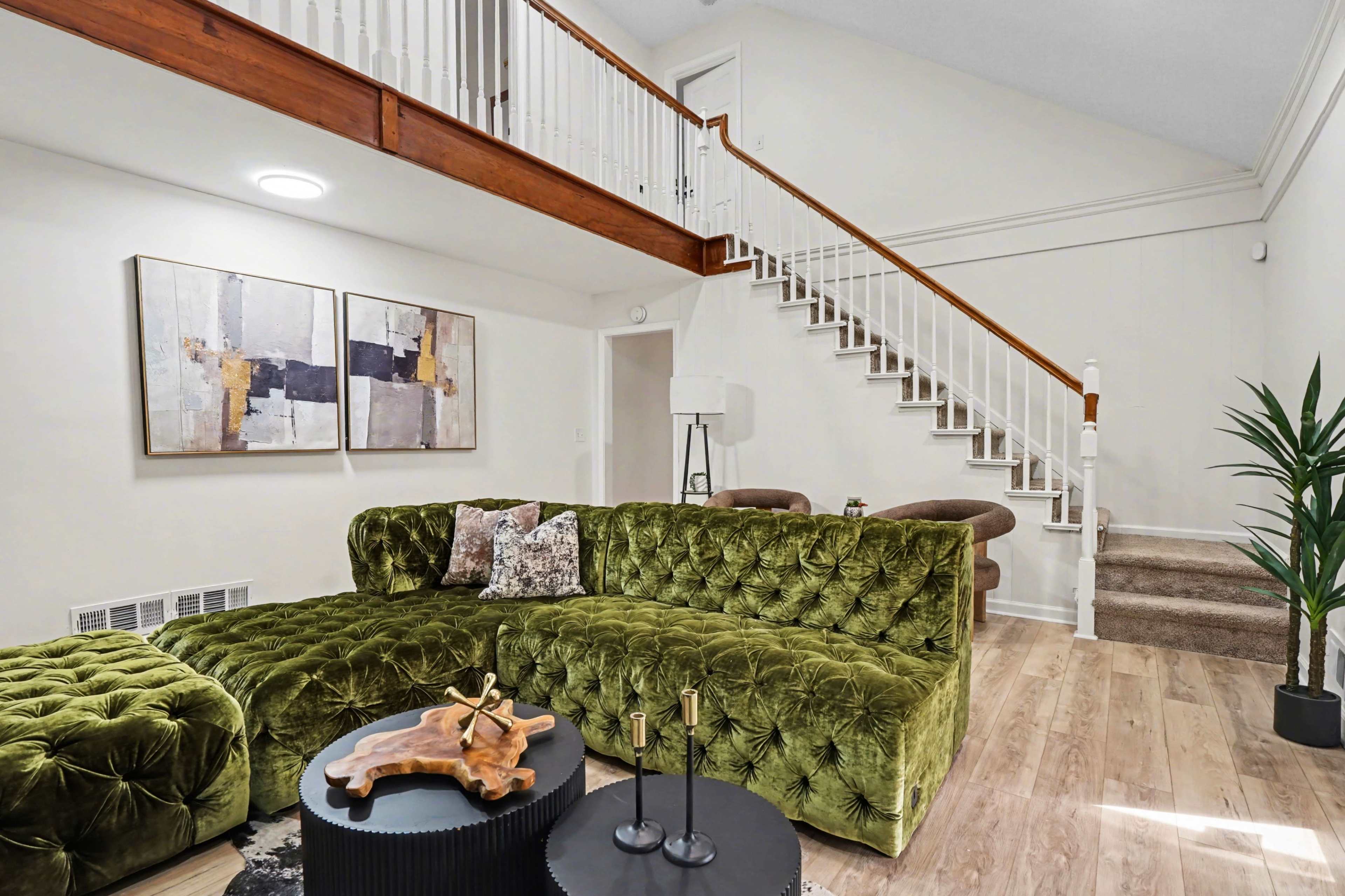 Scandinavian Modern Content House | Luxury Kitchen + Statement Fireplace Image in , Lithonia, GA