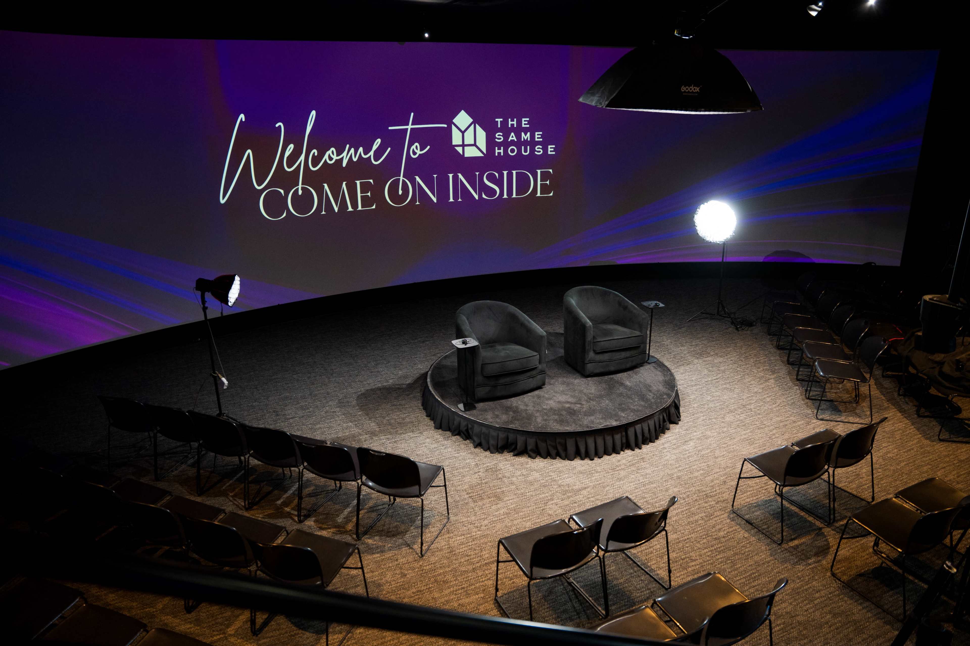 Immersive Studio w/ Massive 60’x13’ Curved Video Wall in Buckhead Image in Buckhead, Atlanta, GA