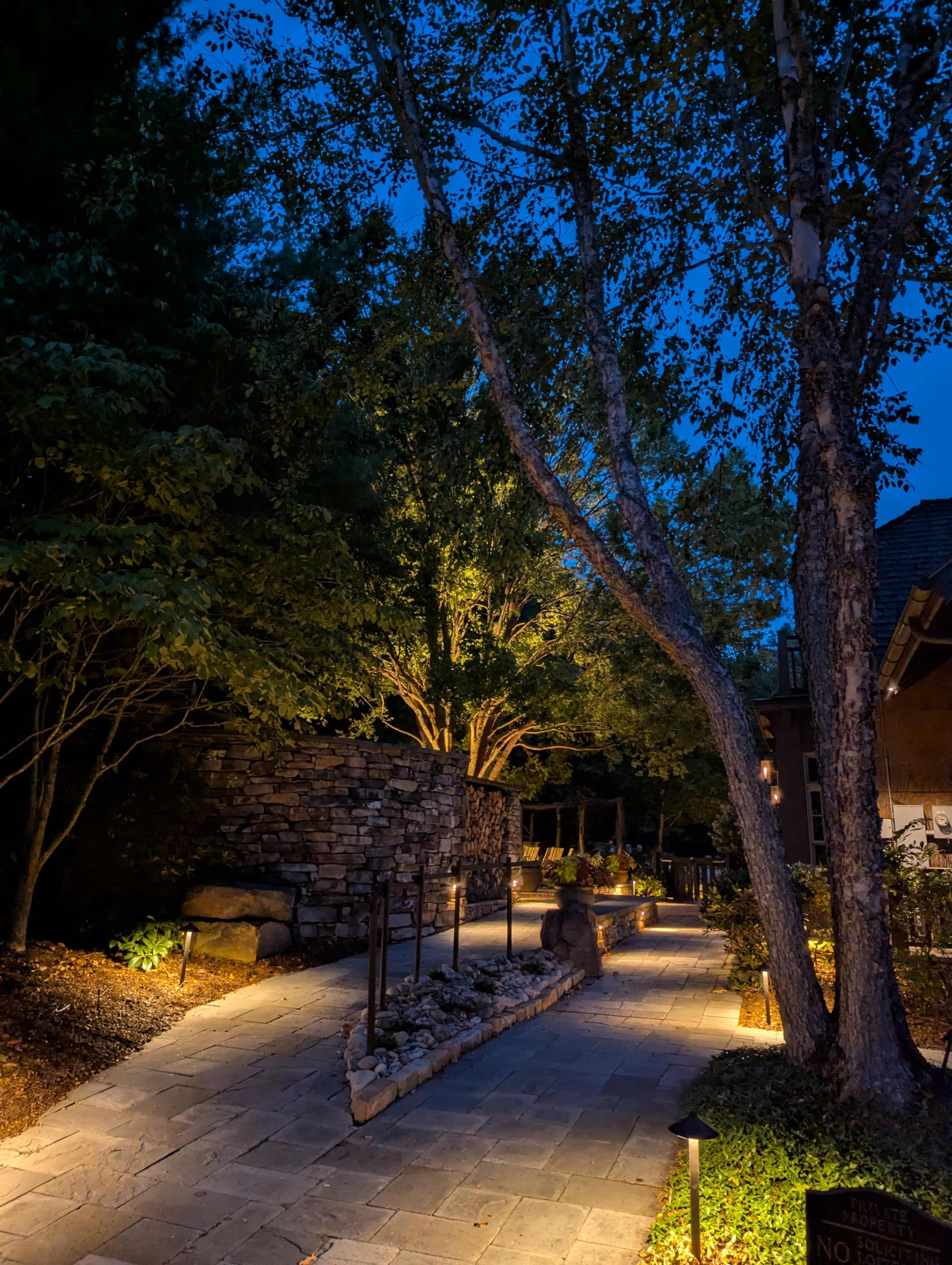 Back Patio at the Lodge Image in , Fairview, NC