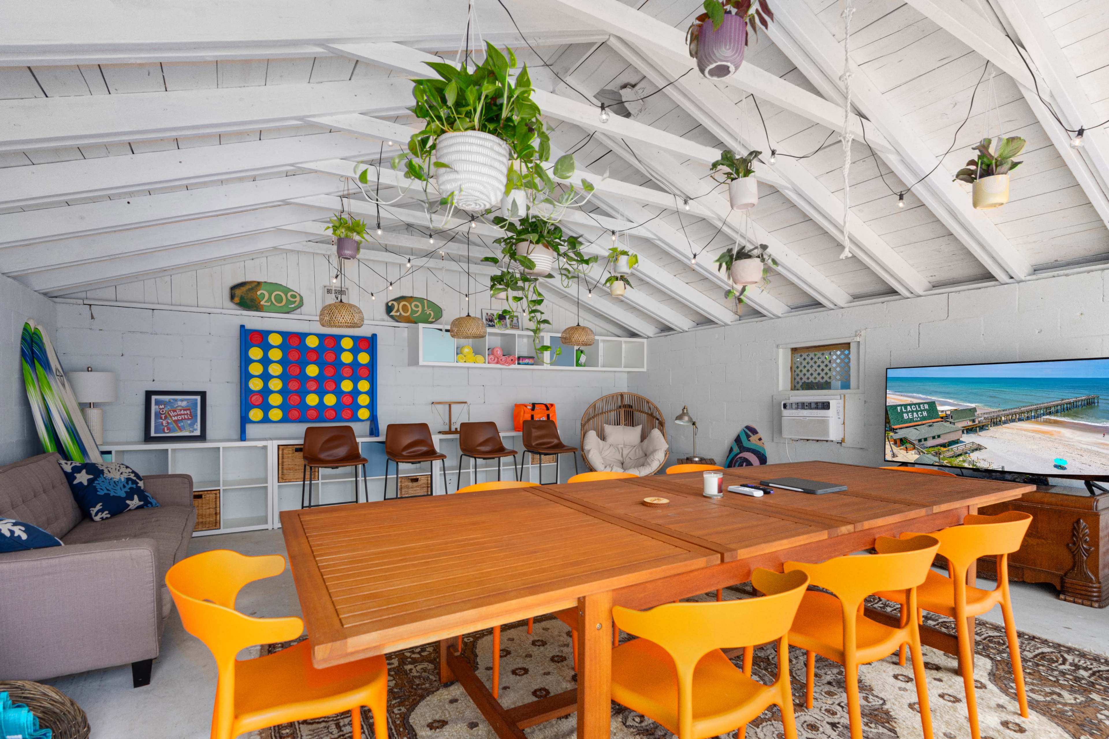 Beach Bungalows and Craft Room in a Tropical Garden Image in Flagler Beach, Flagler Beach, FL