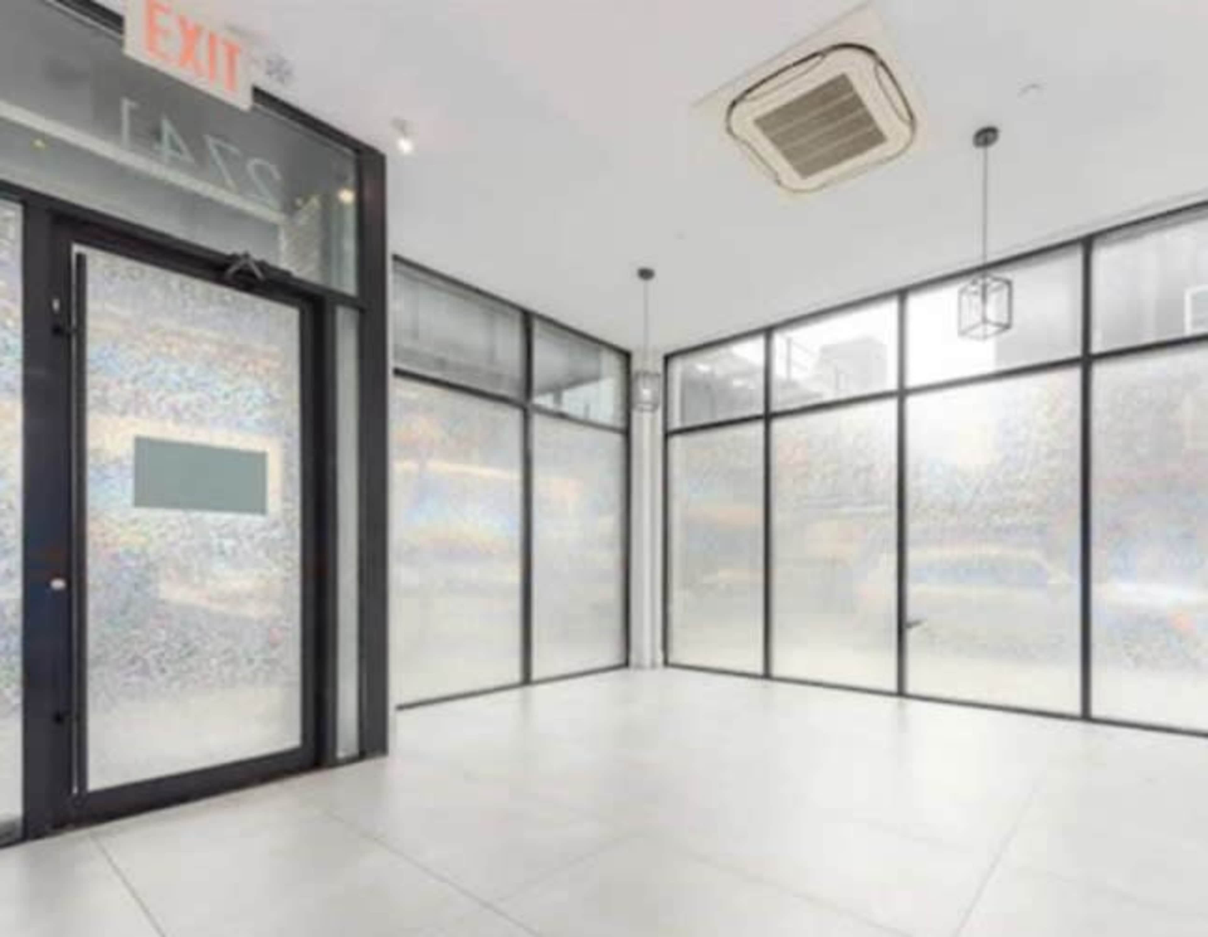 Modern duplex store front event venue with amazing light Image in Cypress Hills, Brooklyn, NY