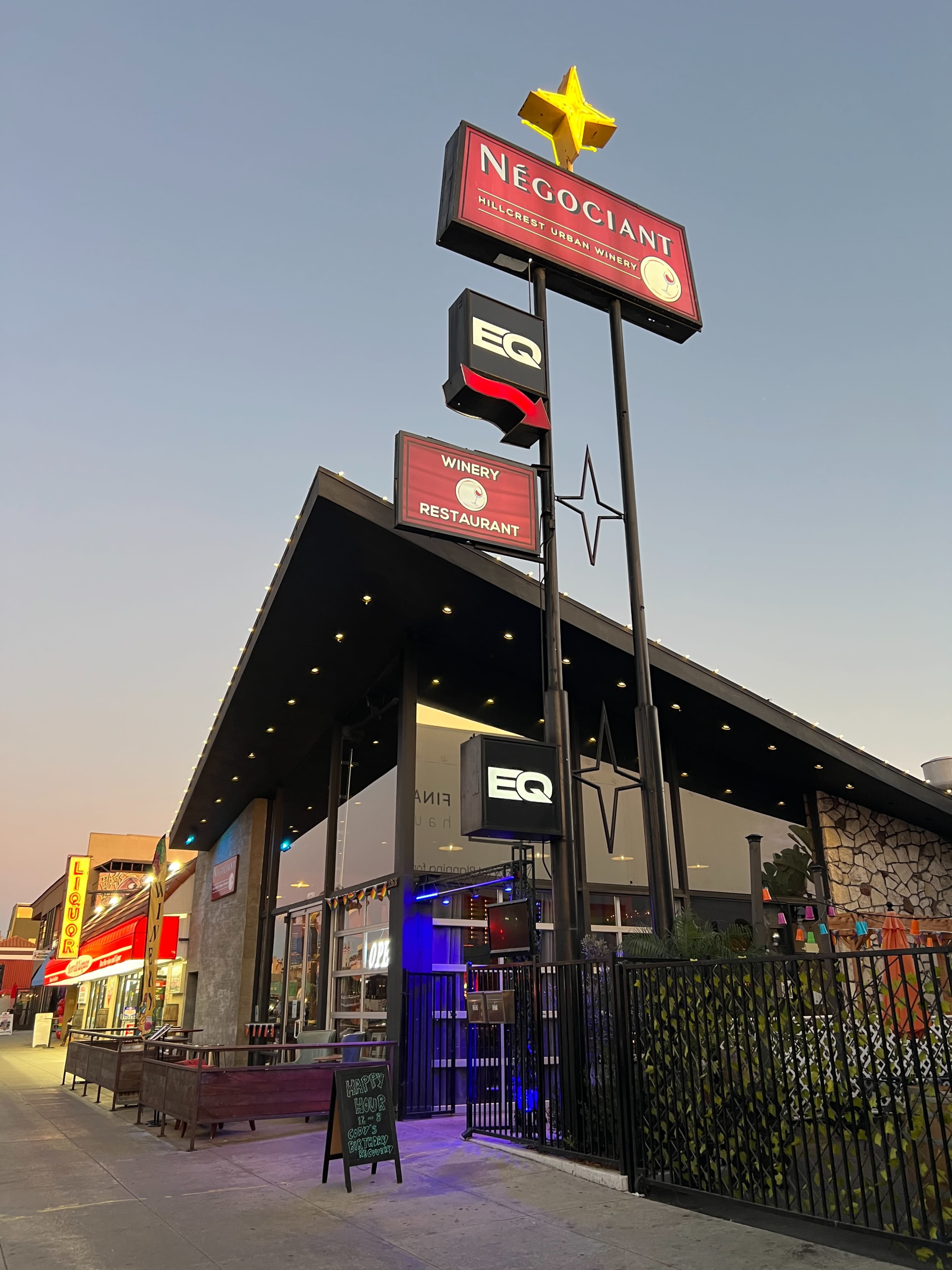 Urban Space with outdoor area, rustic, industrial, cozy feel. Image in Hillcrest, san diego, CA