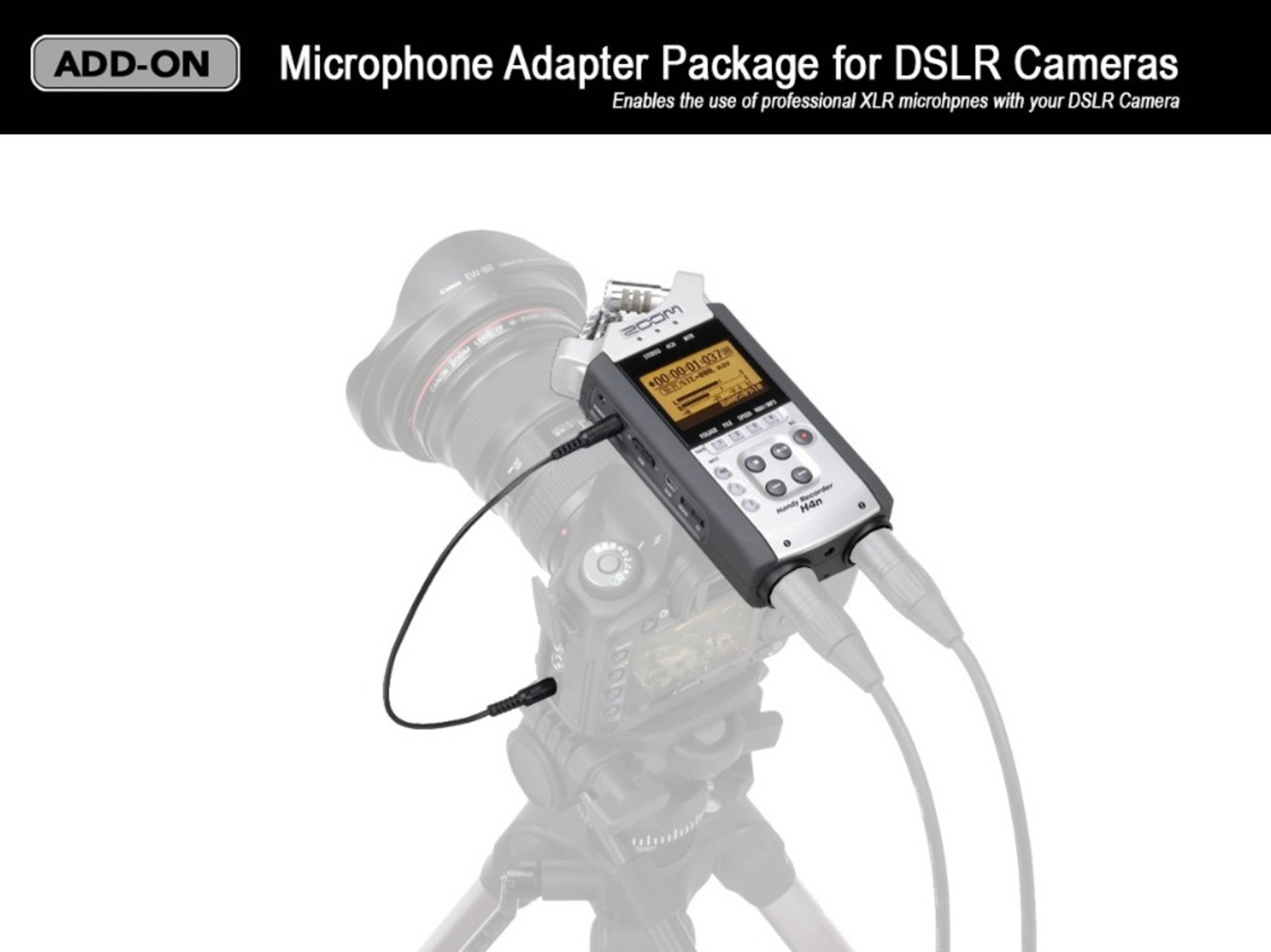 Microphone Adapter for DSLR Cameras