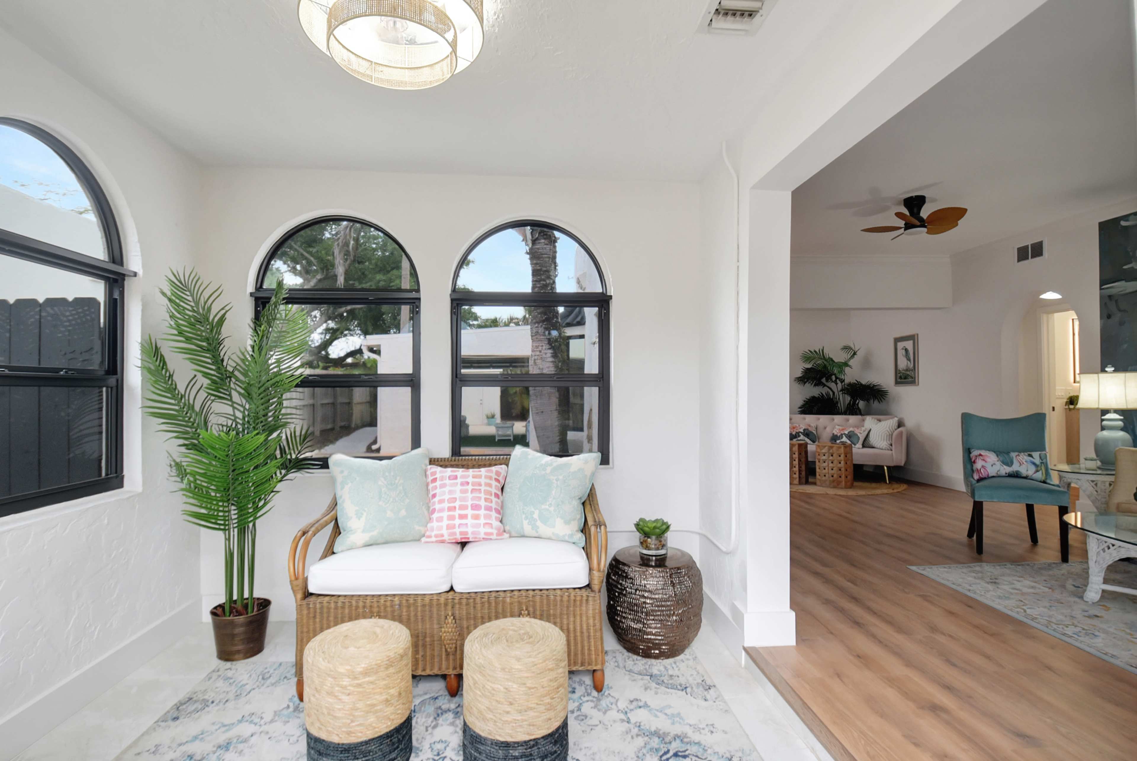 West Palm Beach Oasis | Private Pool Retreat & Open Air Lounge | King Bed & 2 Queen Beds | Grill | TheLiliPad Image in Parker Ridge, West Palm Beach, FL