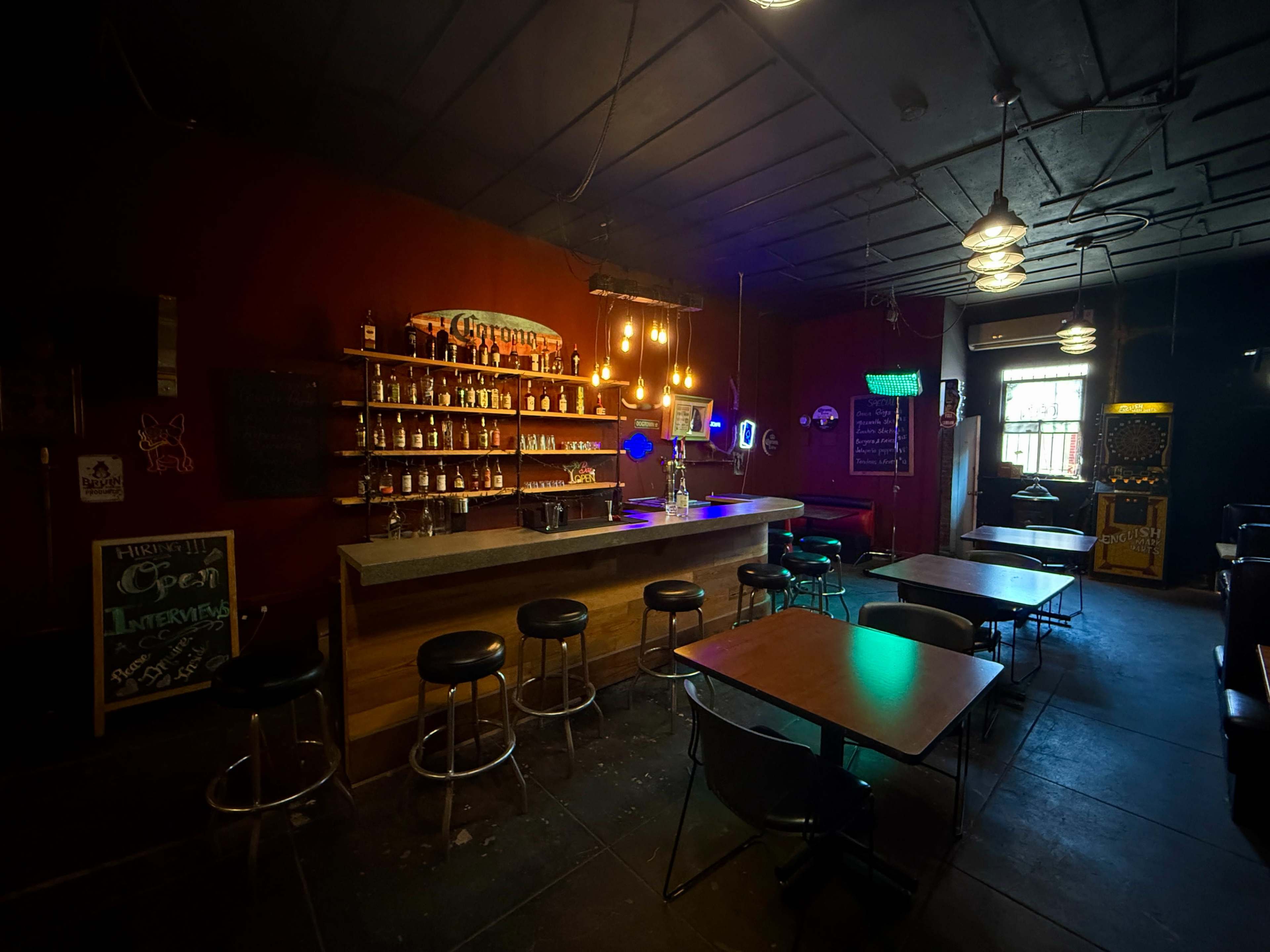 Dive Bar with booths and Liquor Wall Image in Central LA, Los Angeles, CA