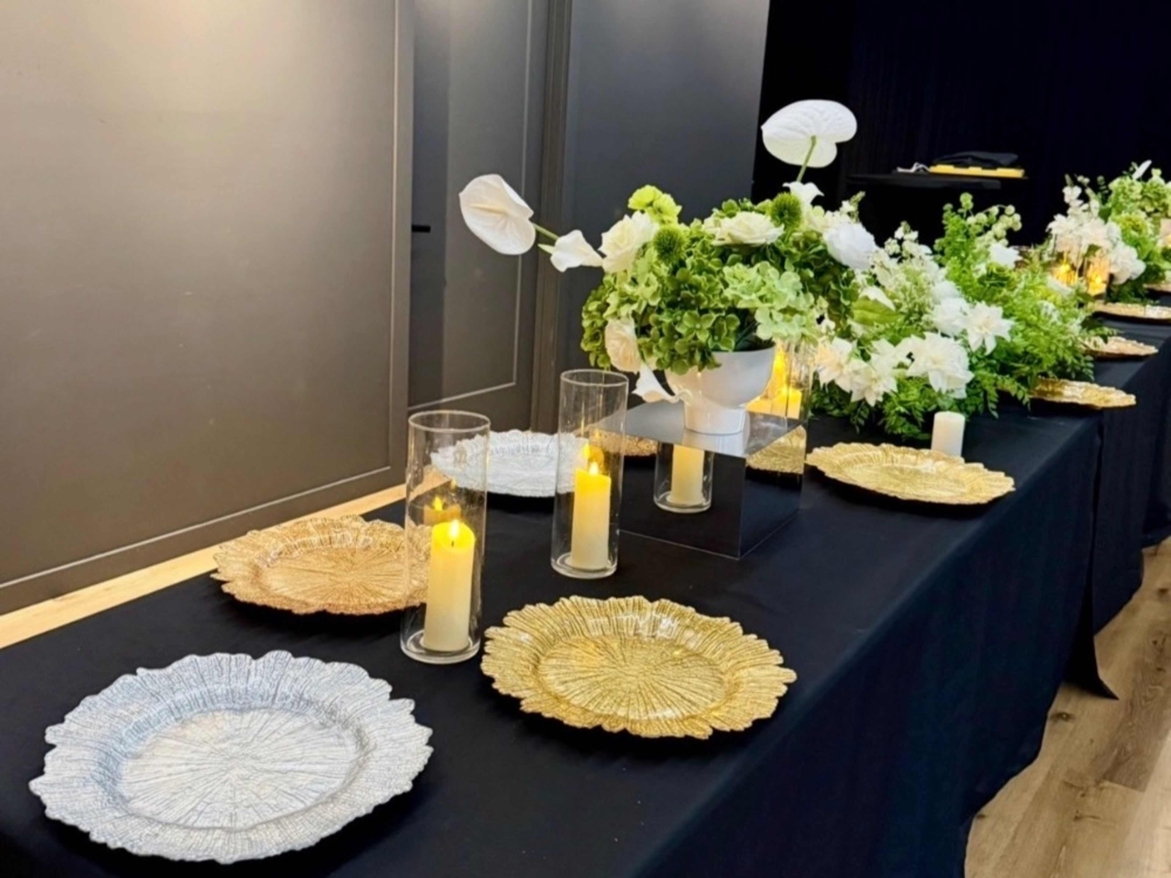 Table Décor |Rectangle Table package for 10 Guests
