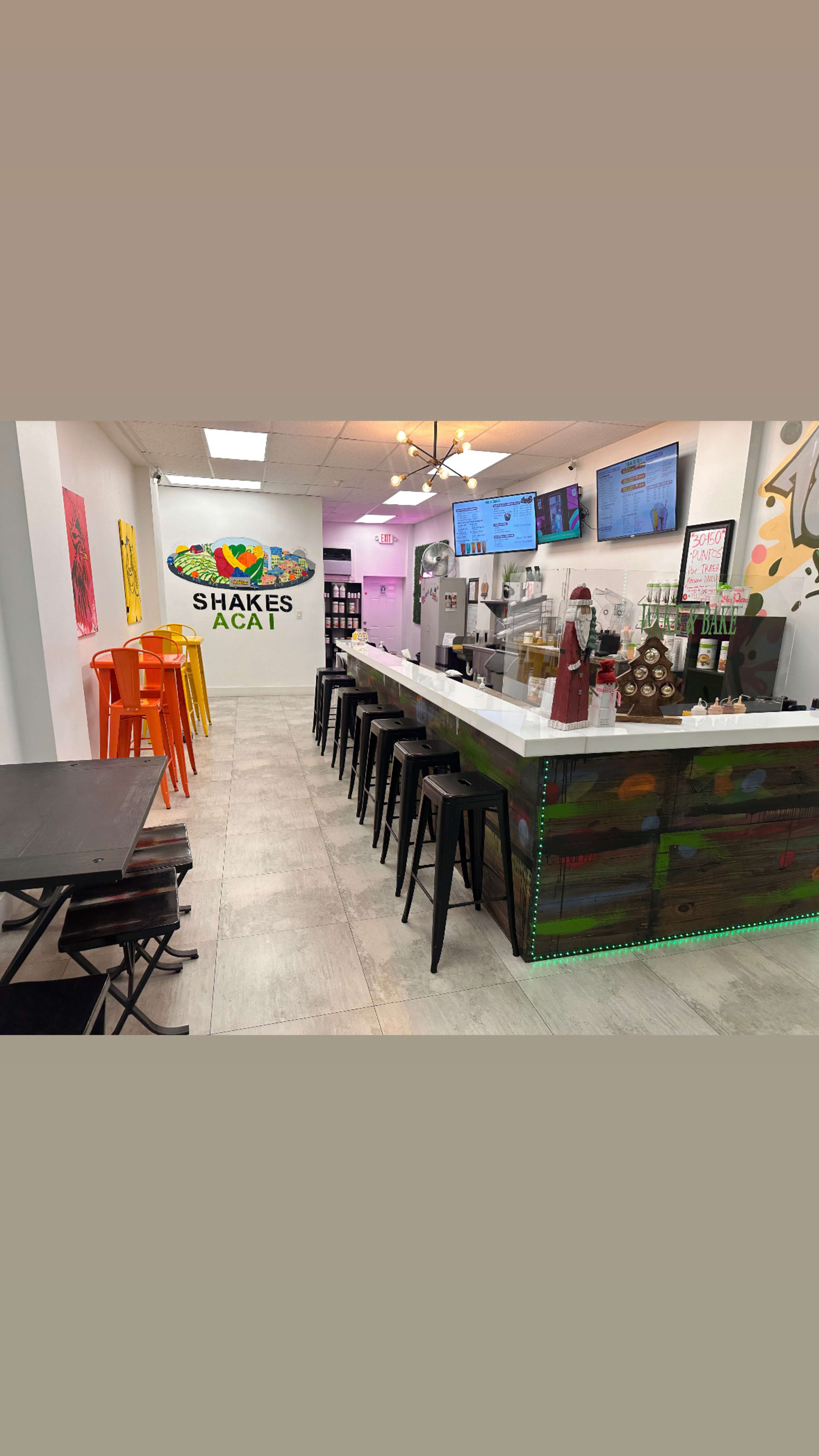Vibrant Miami Cafe with Outdoor Seating Image in Little Havana, Miami, Florida