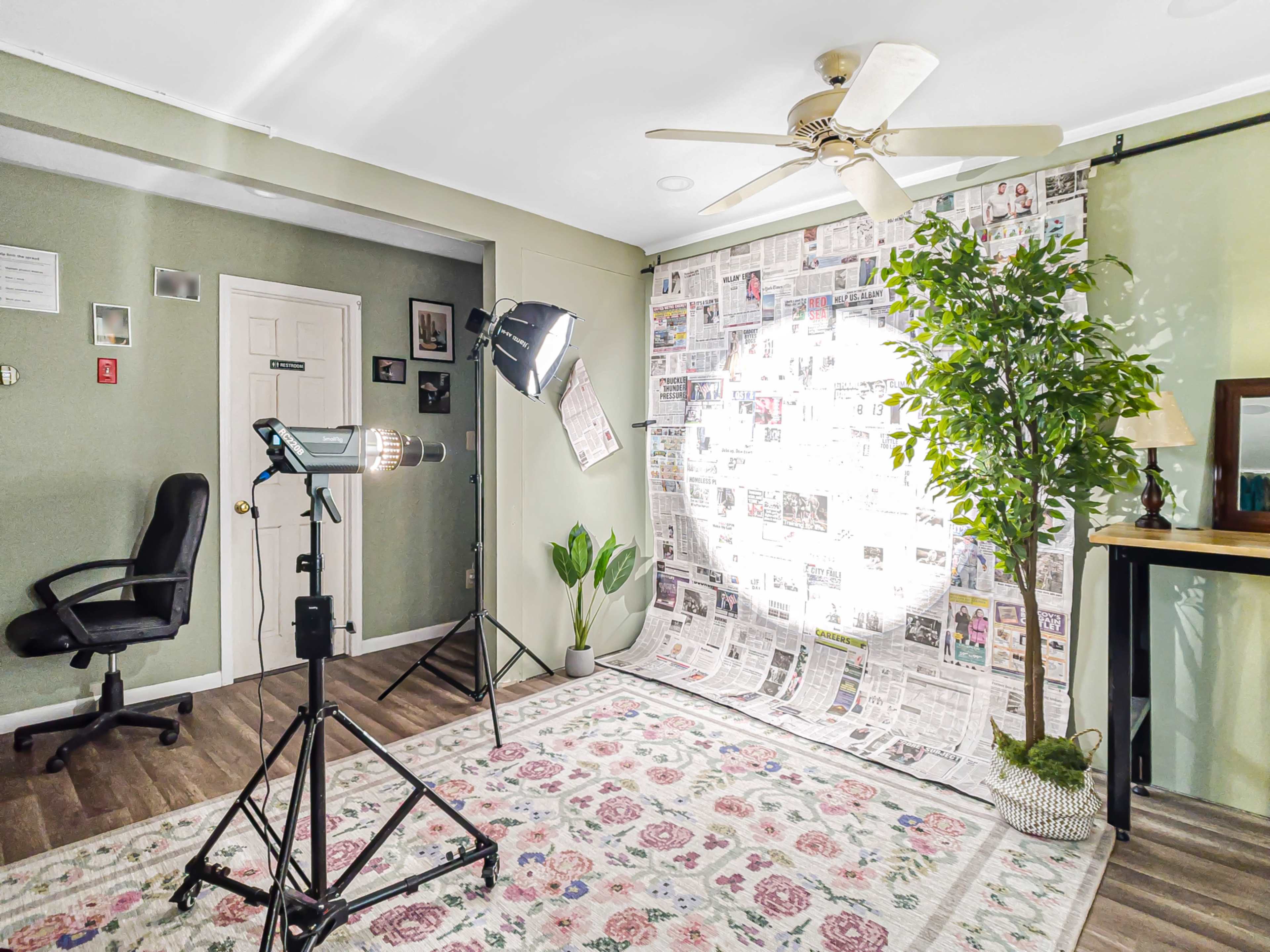 Newspaper and drape background Photo Studio Image in Randolph, Randolph, NJ