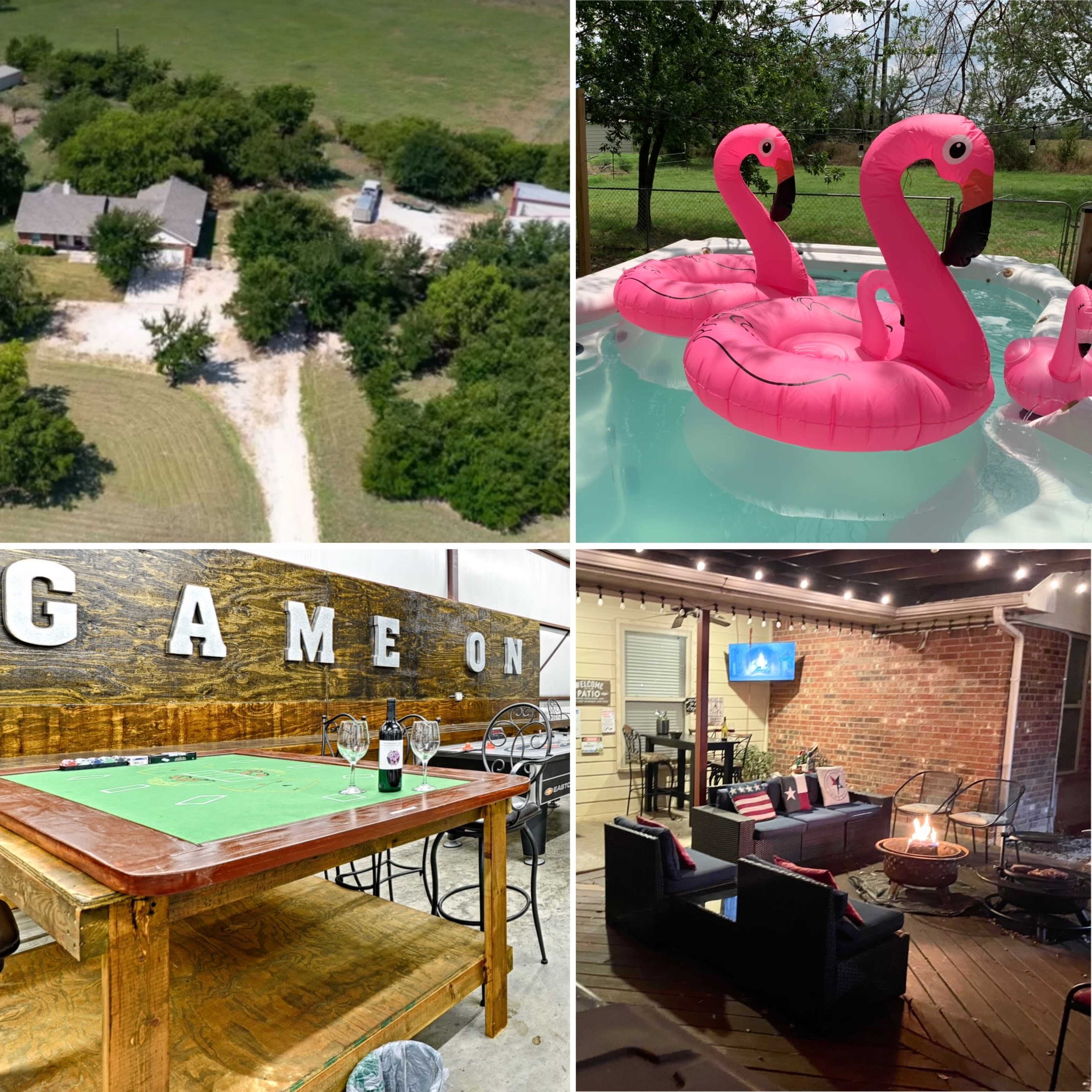 Event space on Country Ranch with Pickleball, 2 Game Rooms, Hot tub, Swim Spa, 4 BBQ Grills, and Much More! Image in , Azle, TX