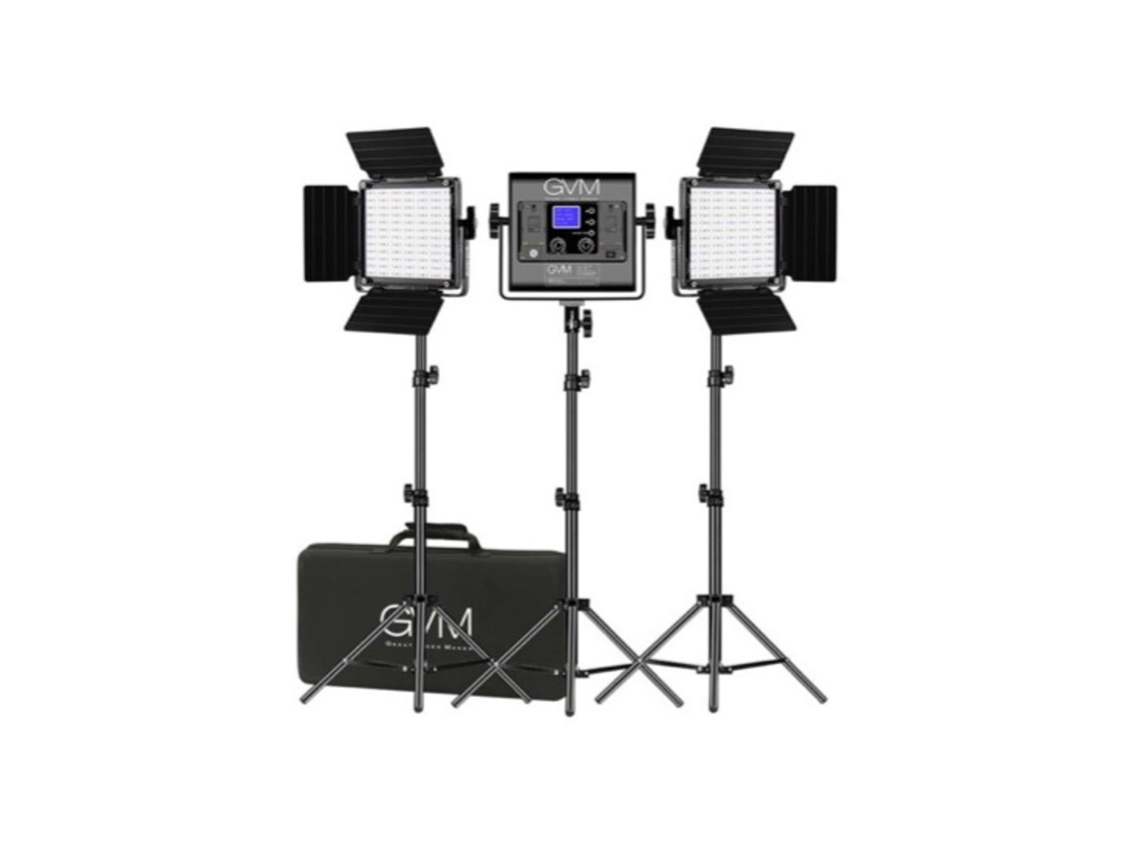 GVM 800D-RGB LED Light Panel (3-Light Kit)