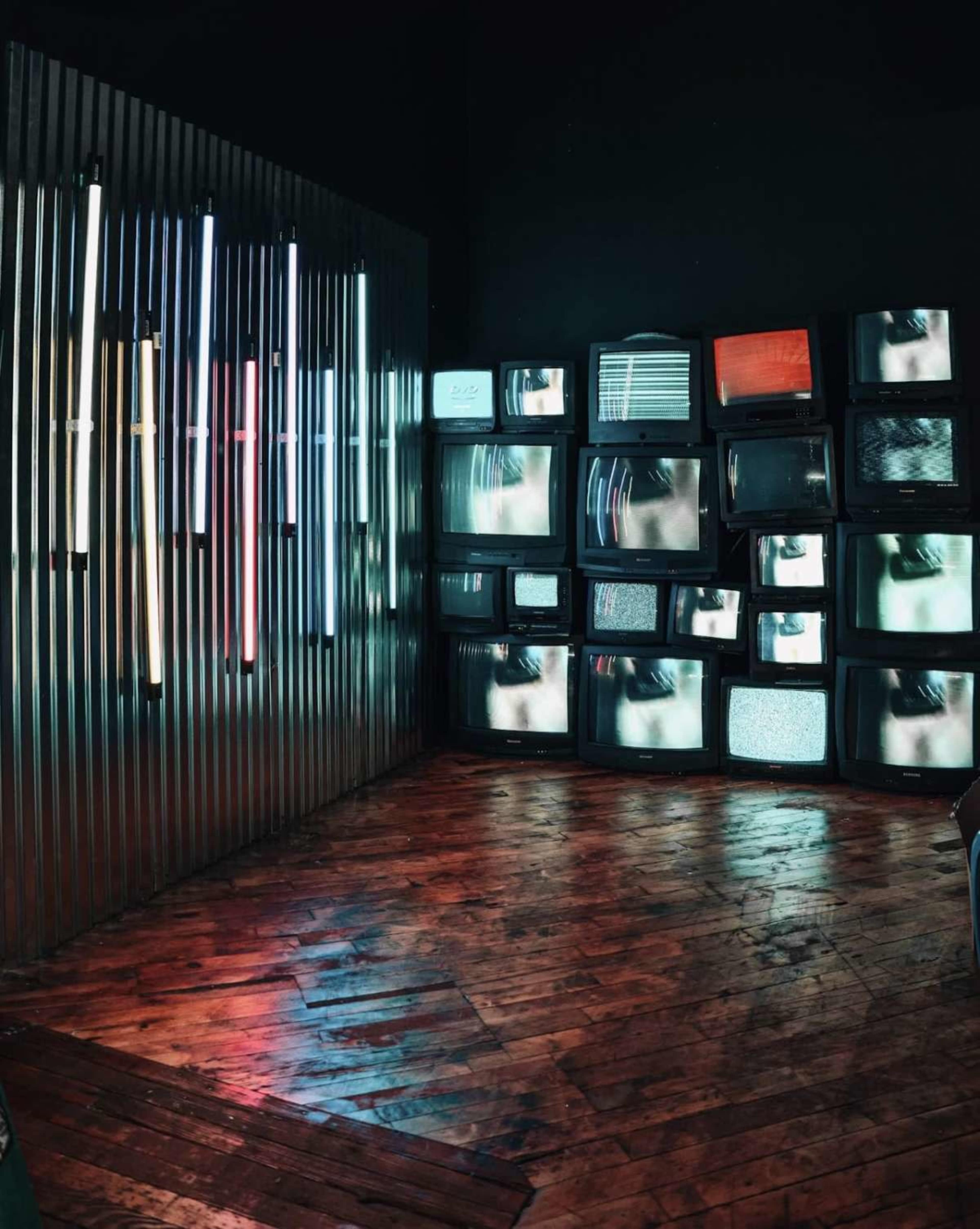 4 foot Tube Light Wall & Flower Wall Studio for Music Videos And Photos Image in Sunset Park, brooklyn, NY