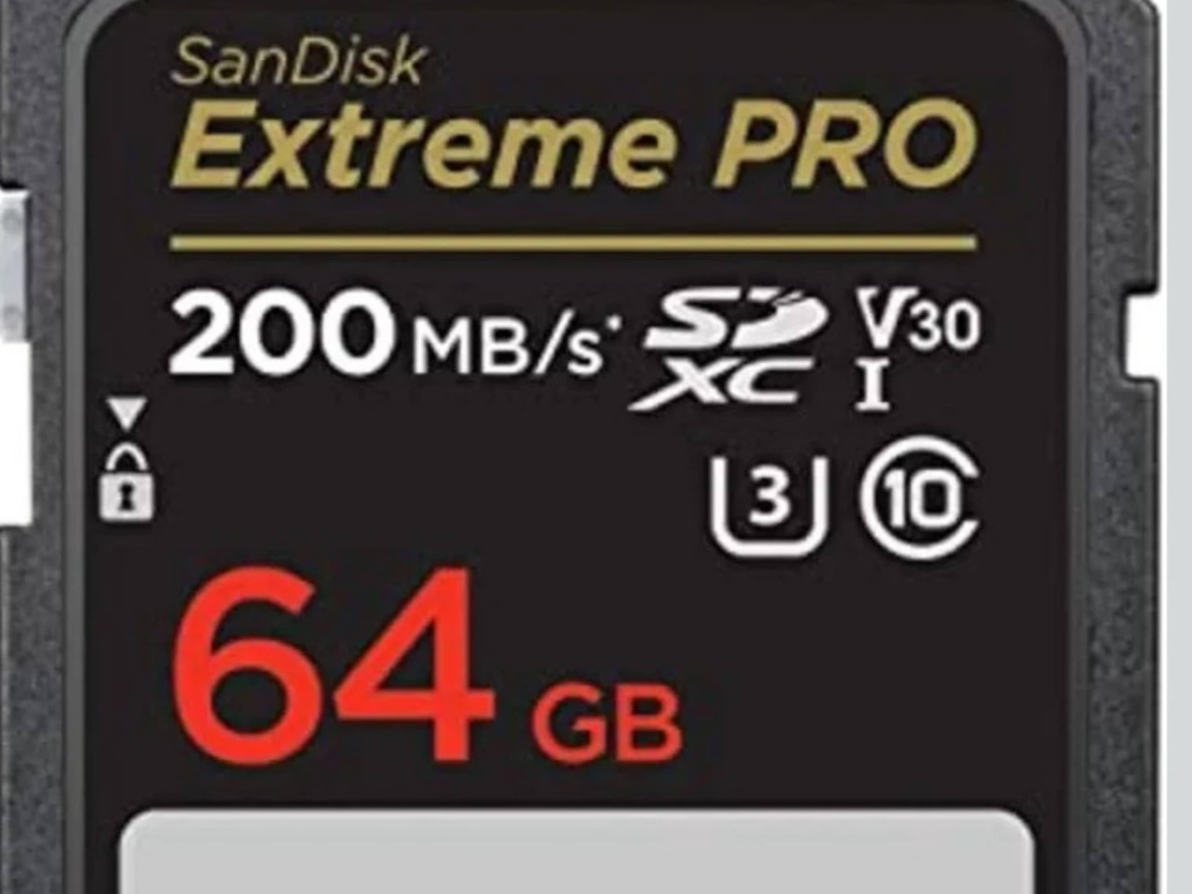 SanDisk 64GB Extreme Pro Memory Card